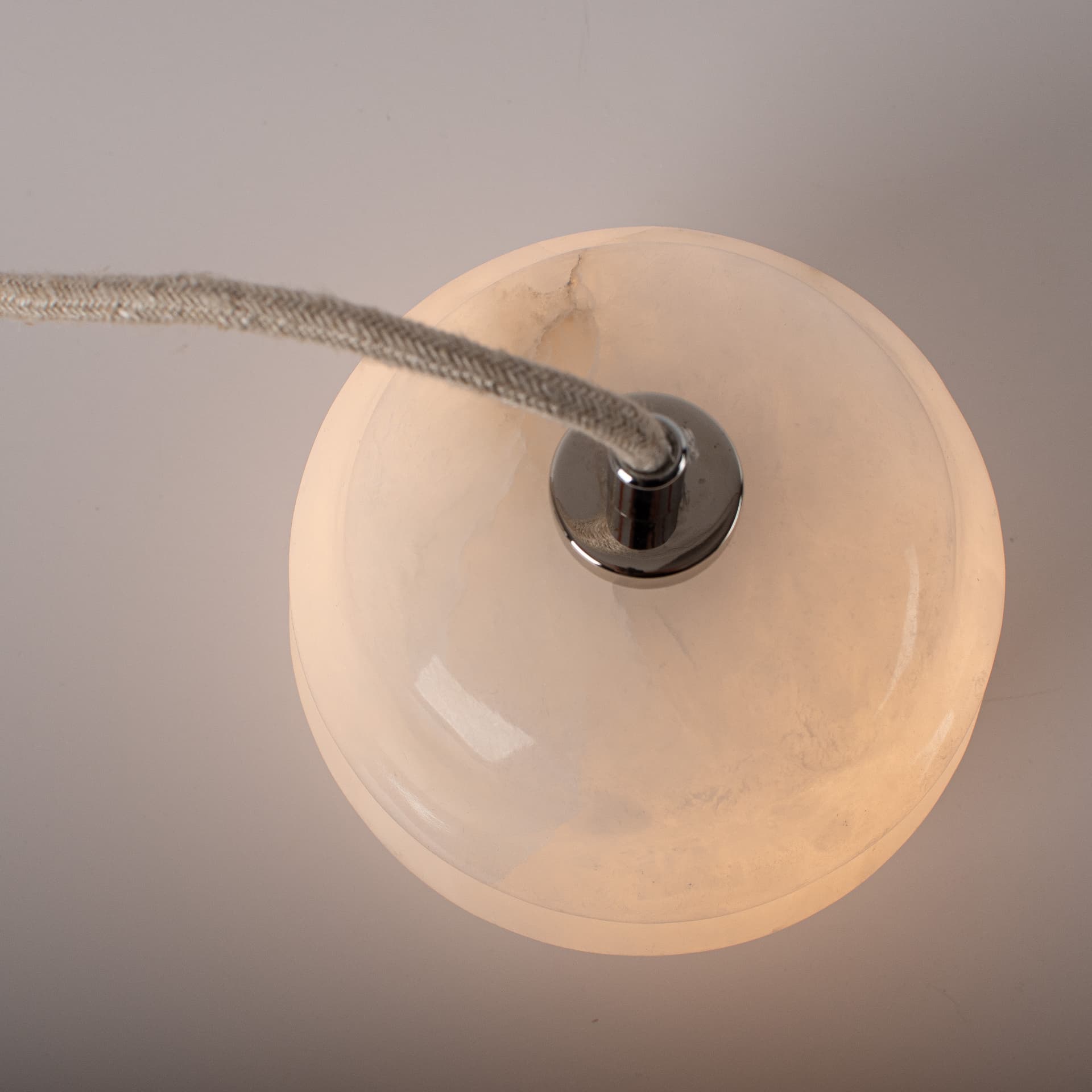 Lampa wisząca Kalliope biały alabaster, nikiel Embassy Interiors - 89775