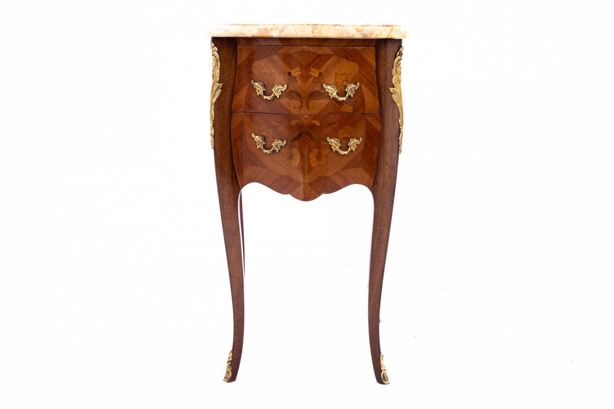 Brązowe stoliki nocne, styl Ludwika XV, Francja, lata 10. - 57610