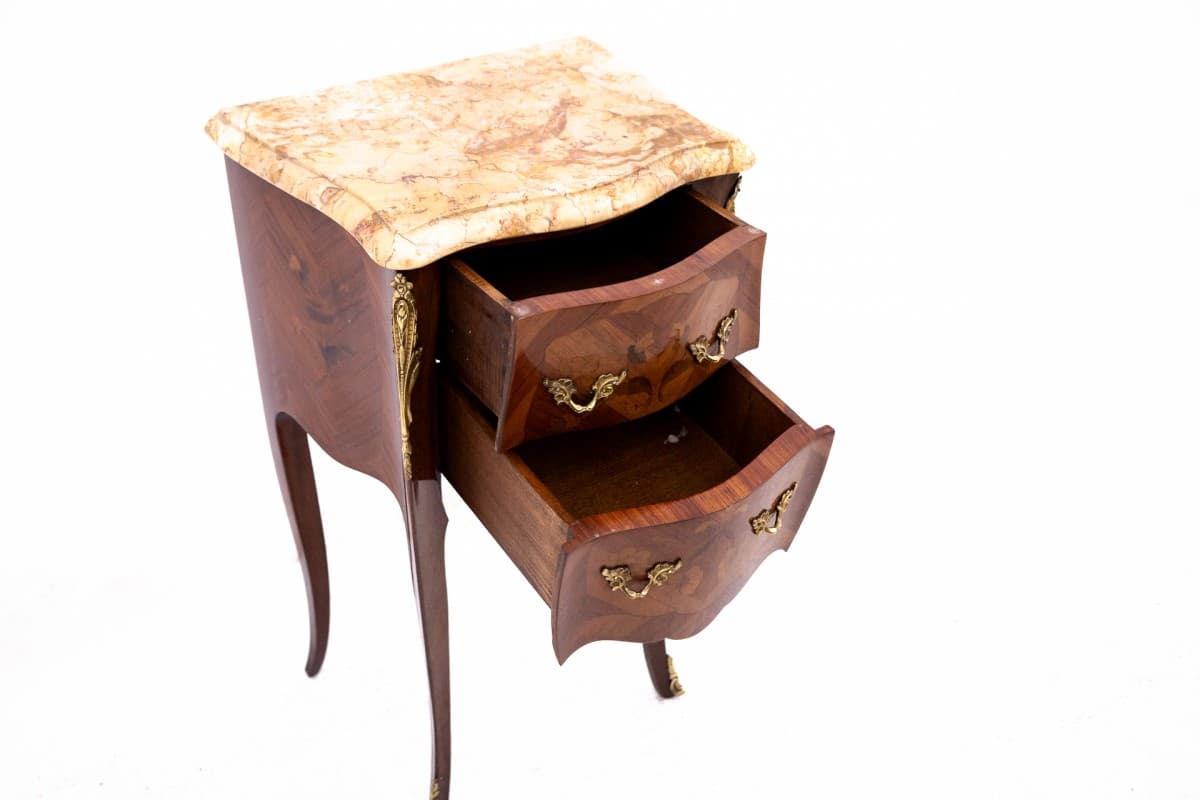 Brązowe stoliki nocne, styl Ludwika XV, Francja, lata 10. - 57613