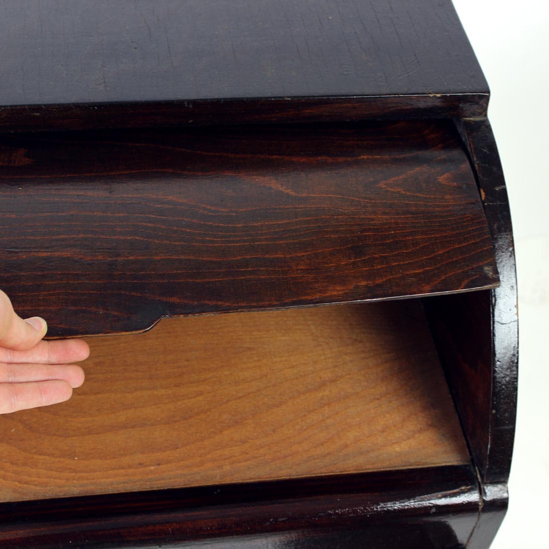 Sideboard, dark brown oak, Czechoslovakia, 1950s. - 91292
