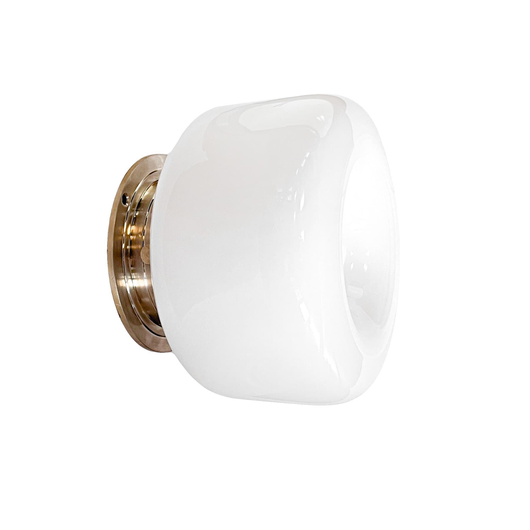 Kinkiet Buoy szło opalowe, mosiądz, Embassy Interiors