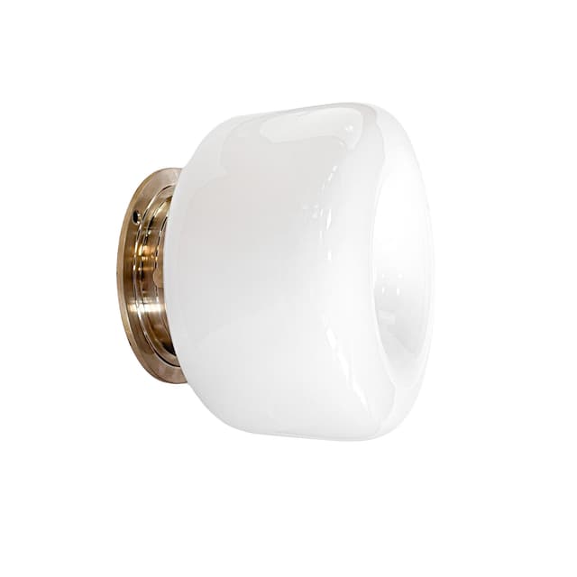 Kinkiet Buoy szło opalowe, mosiądz, Embassy Interiors - WYMIARY