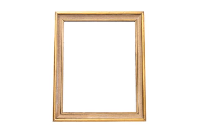 Golden Wall Mirror, Baroque Style, Early 20th Century - DIMENSION