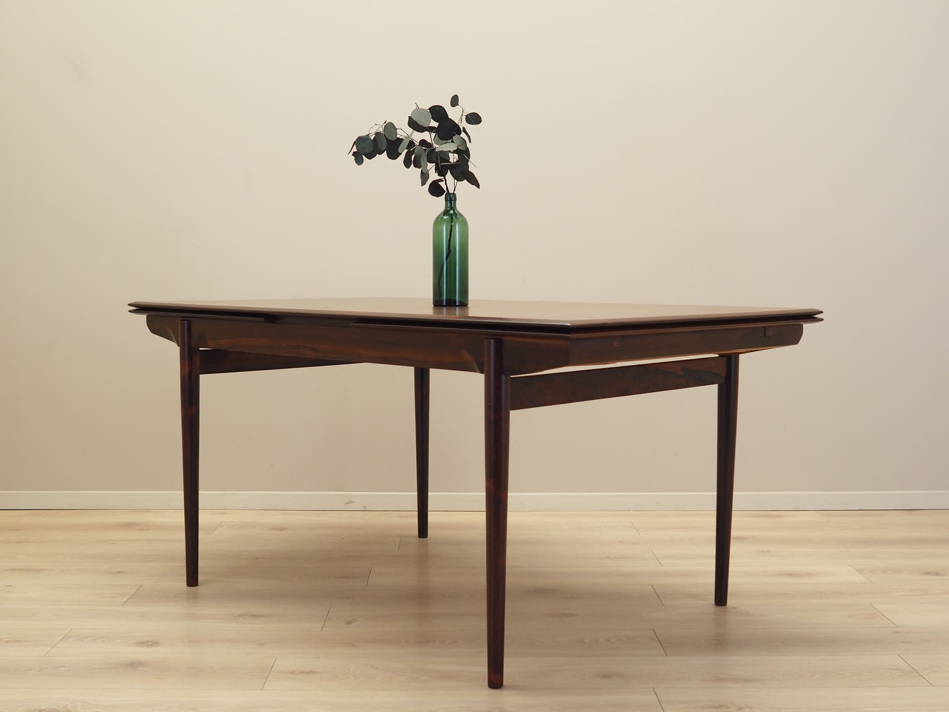 Dining table, dark brown rosewood, Denmark, 1970s. - 80491