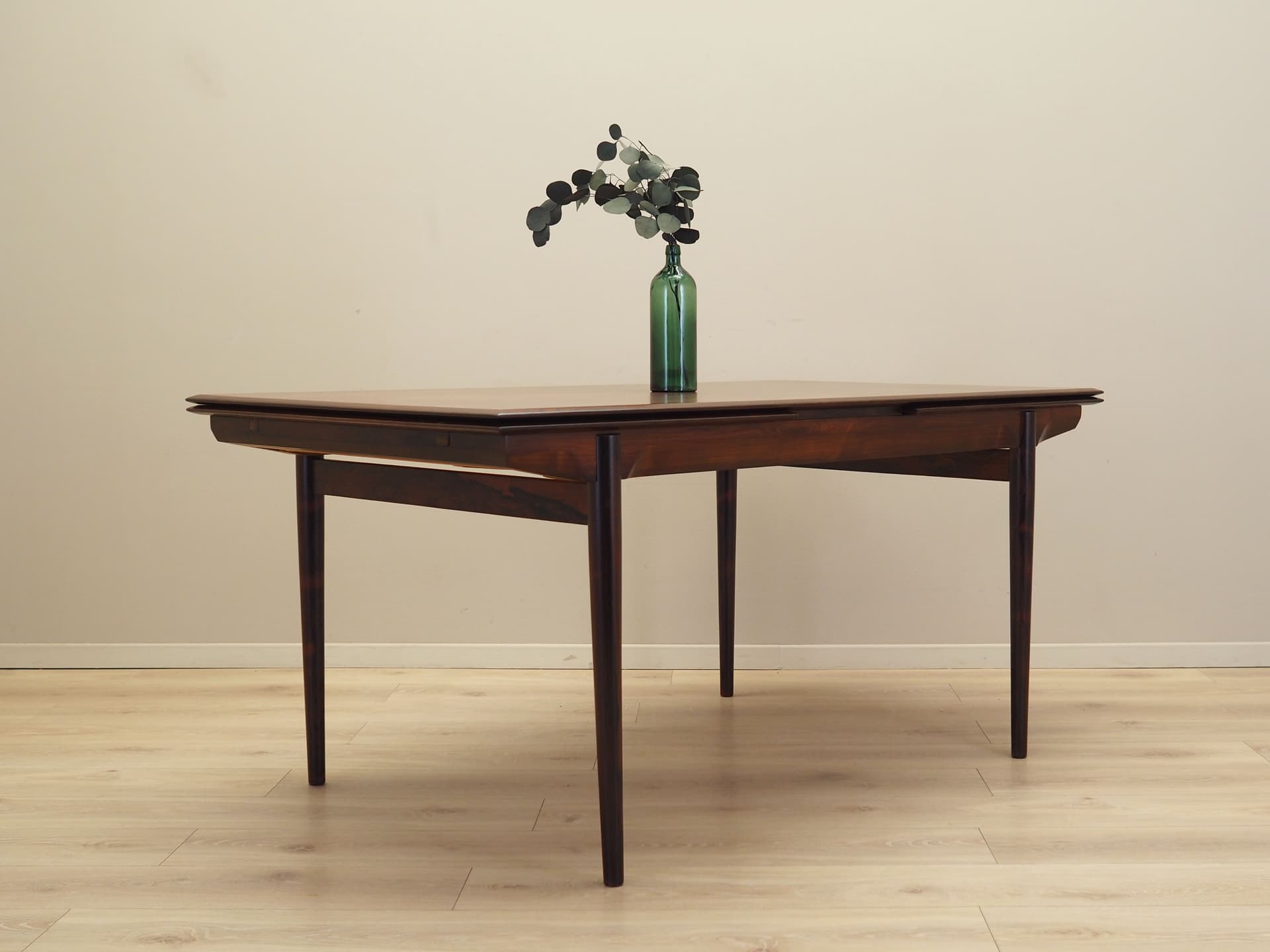Dining table, dark brown rosewood, Denmark, 1970s. - 80493