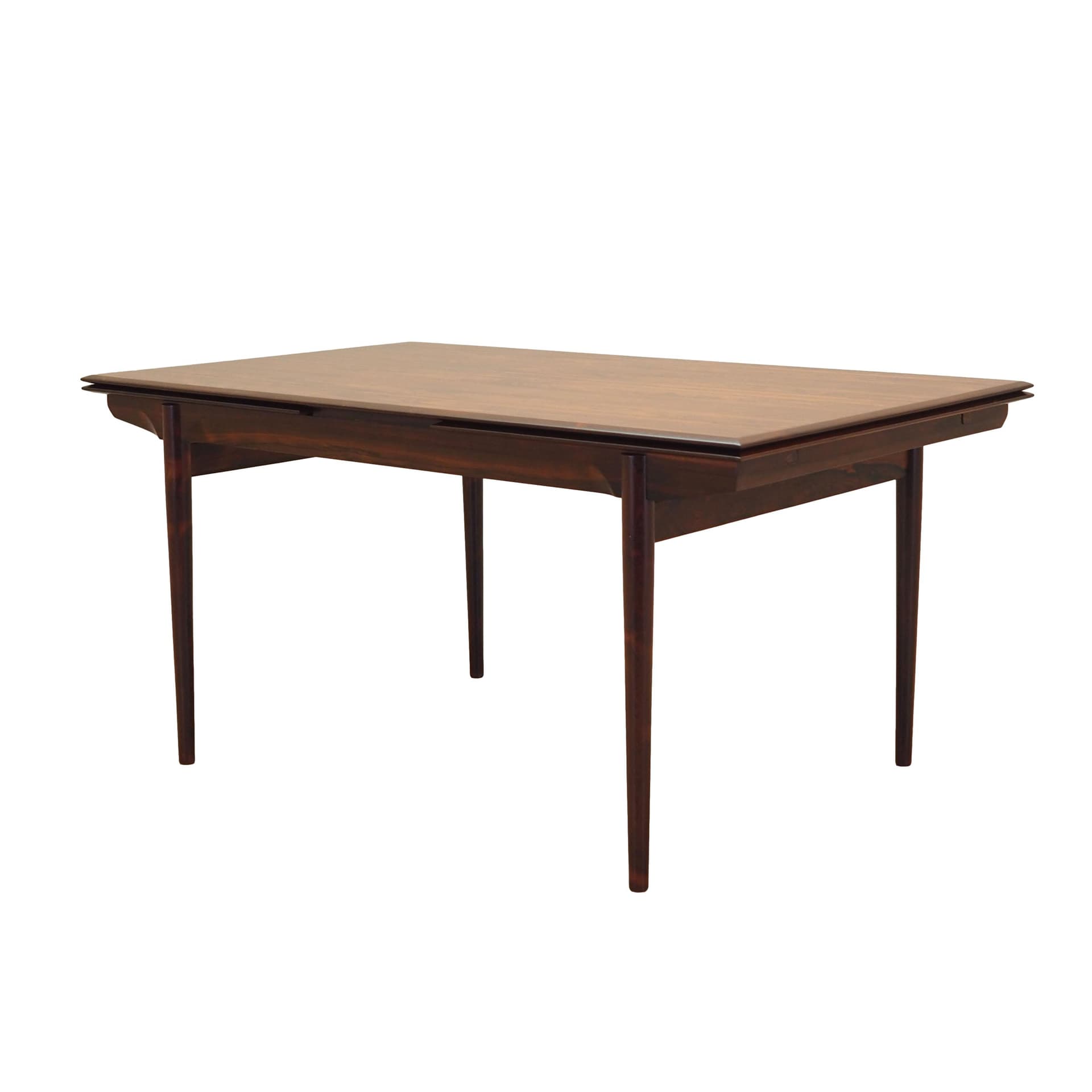 Dining table, dark brown rosewood, Denmark, 1970s.