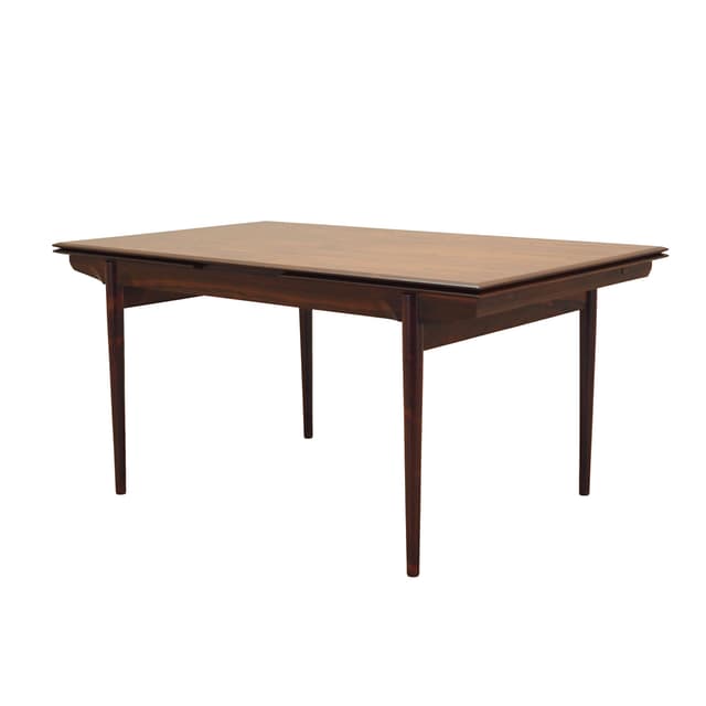 Dining table, dark brown rosewood, Denmark, 1970s. - DIMENSION