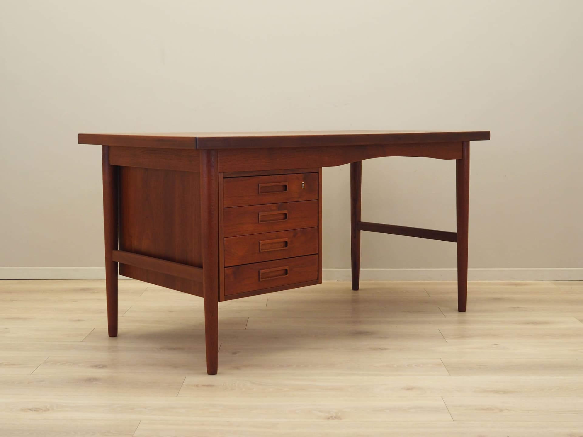 Biurko, teak brązowy, Dania, lata 70. - 80614