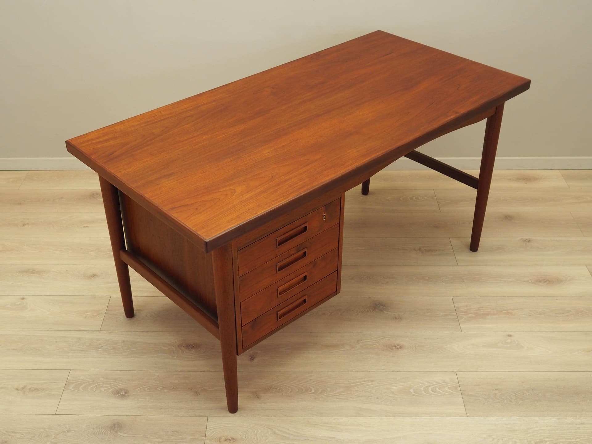 Biurko, teak brązowy, Dania, lata 70. - 80615