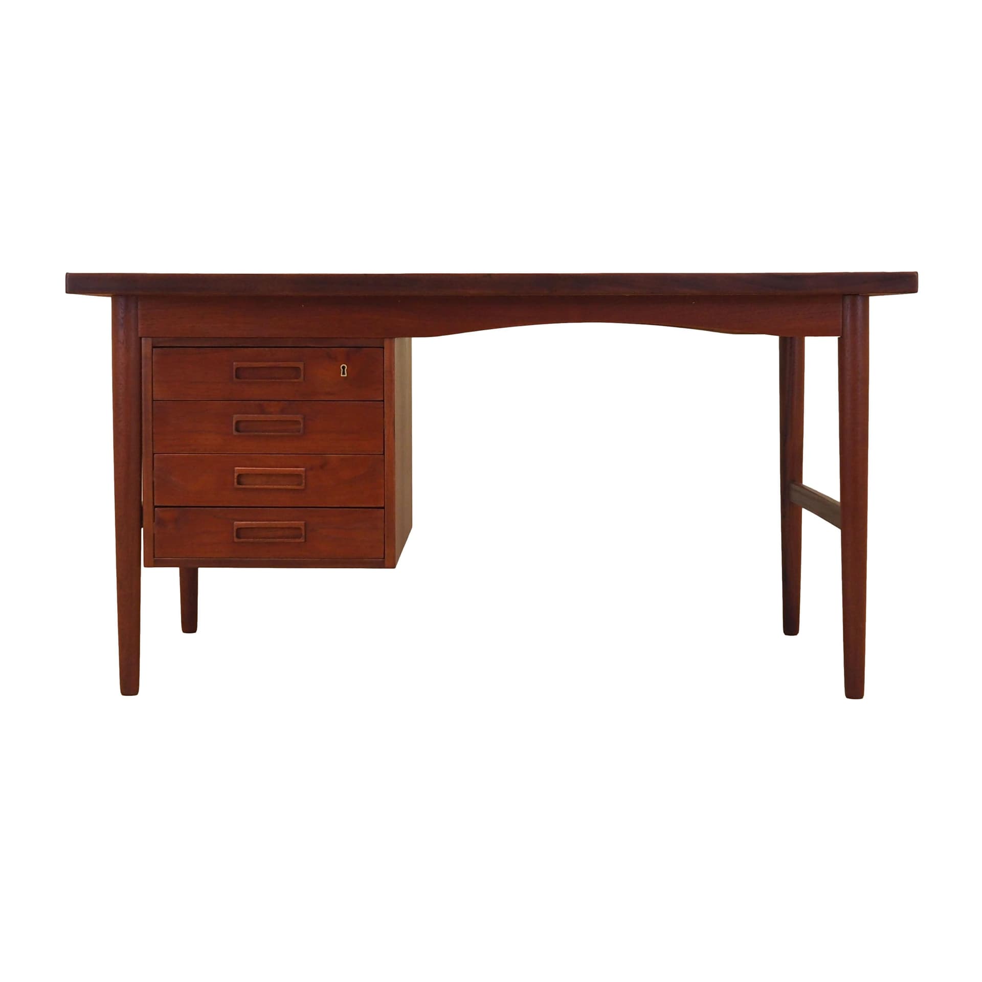 Biurko, teak brązowy, Dania, lata 70.