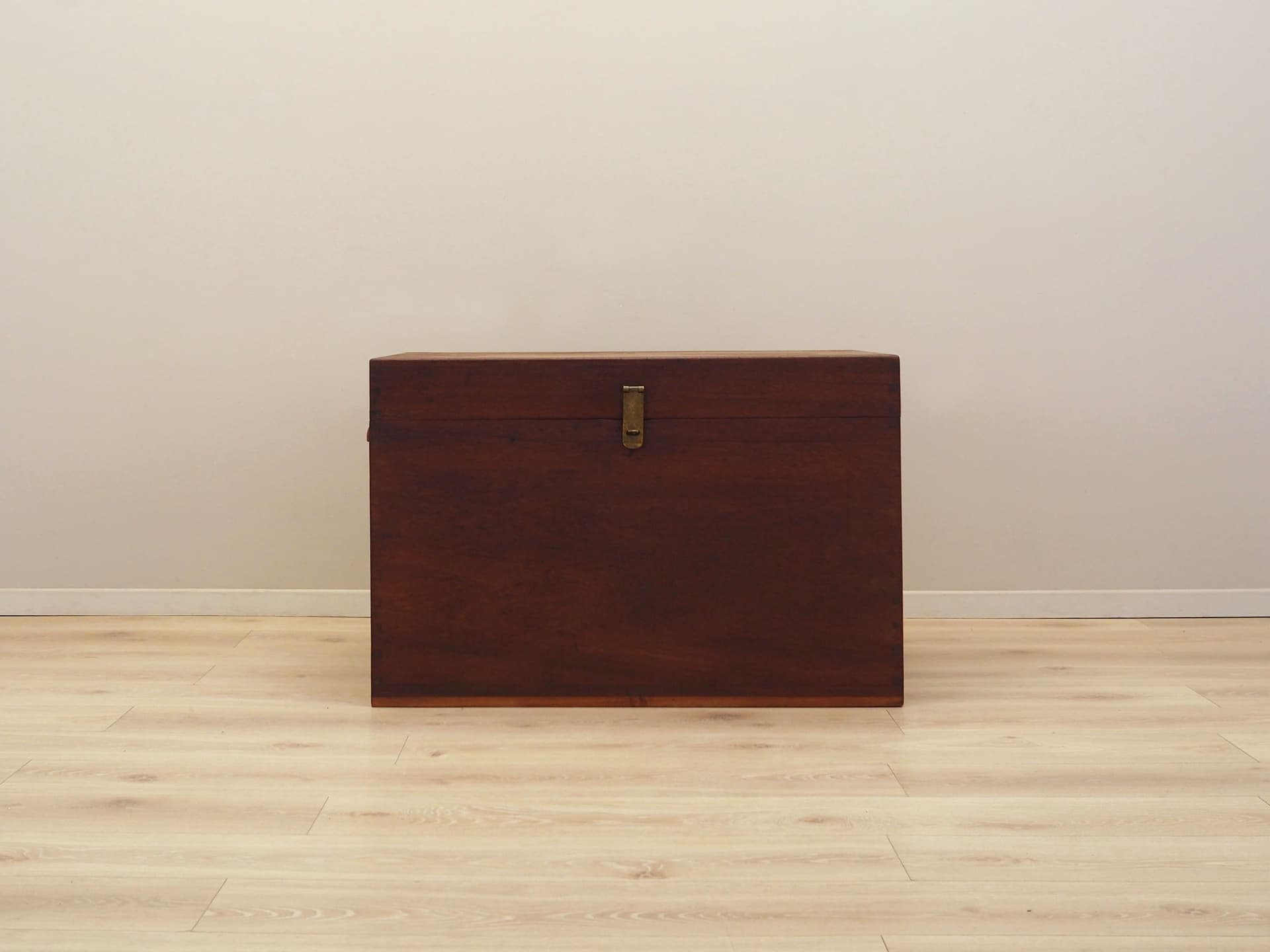 Skrzynia, brązowy, drewno tekowe, Dania, lata 60. - 80725