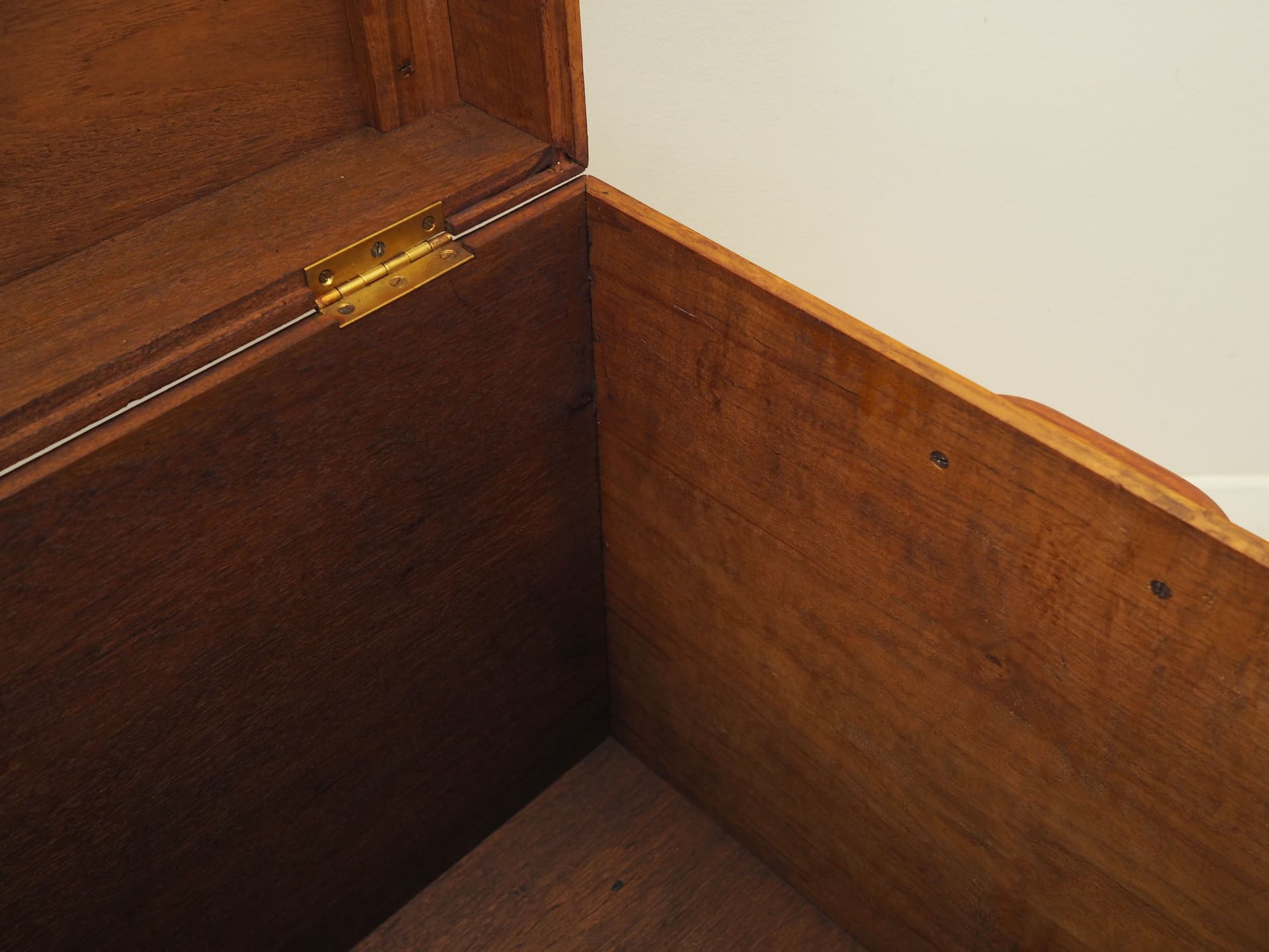 Skrzynia, brązowy, drewno tekowe, Dania, lata 60. - 80738