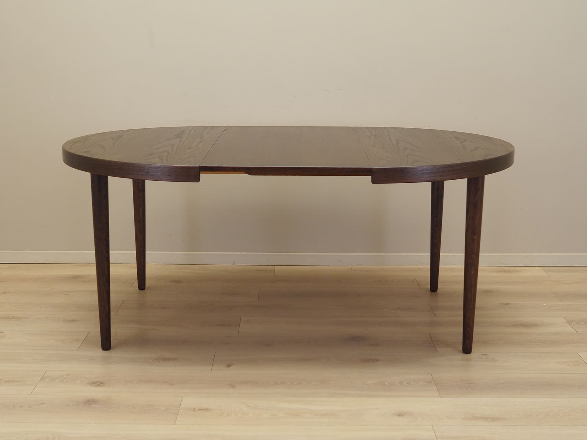 Stół, ciemny dąb, proj. K. Kristiansen, Dania, lata 70. - 80787