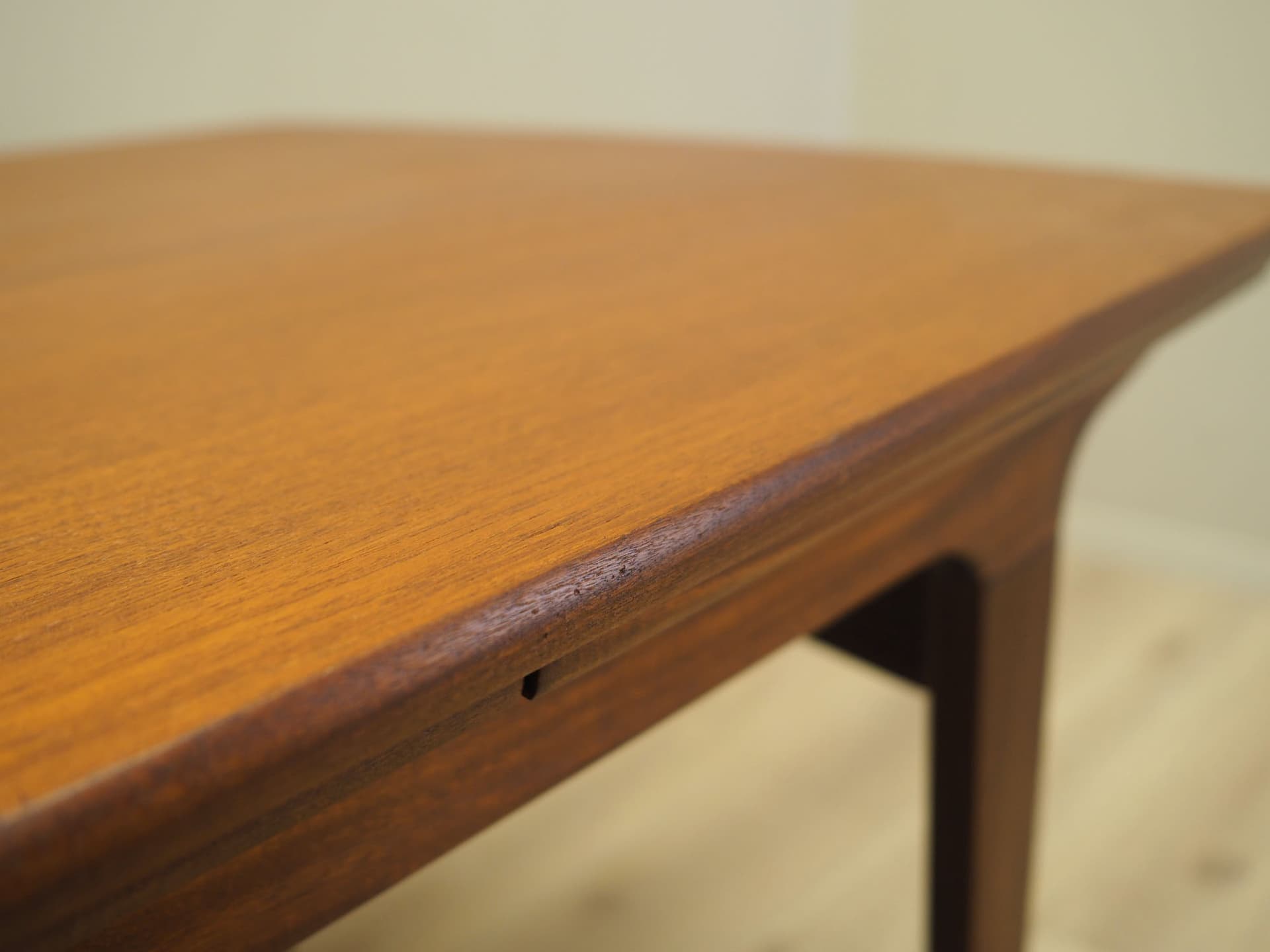 Dining Table, light brown teak, Denmark, 1960s. - 80991