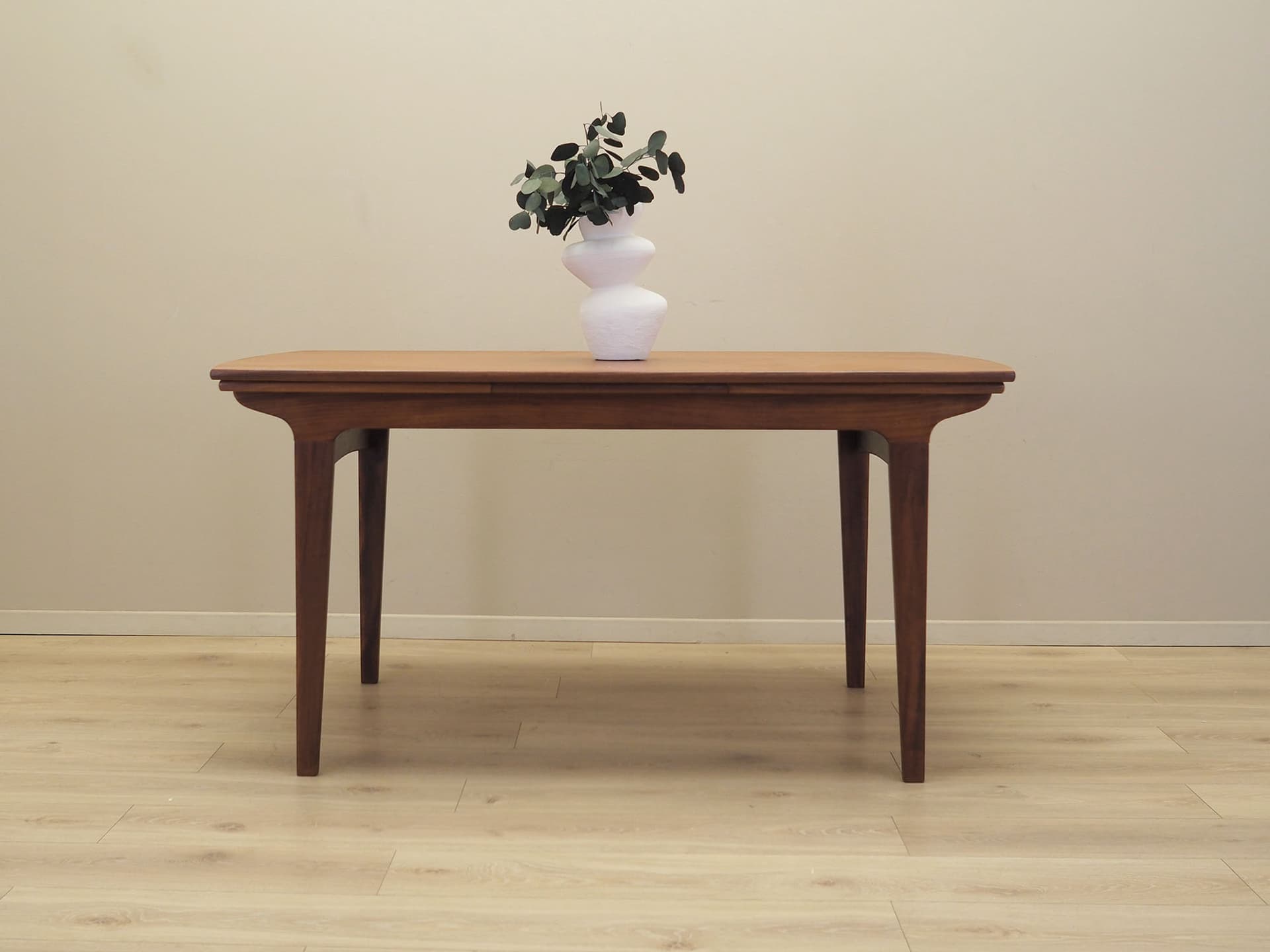 Dining Table, light brown teak, Denmark, 1960s. - 80980