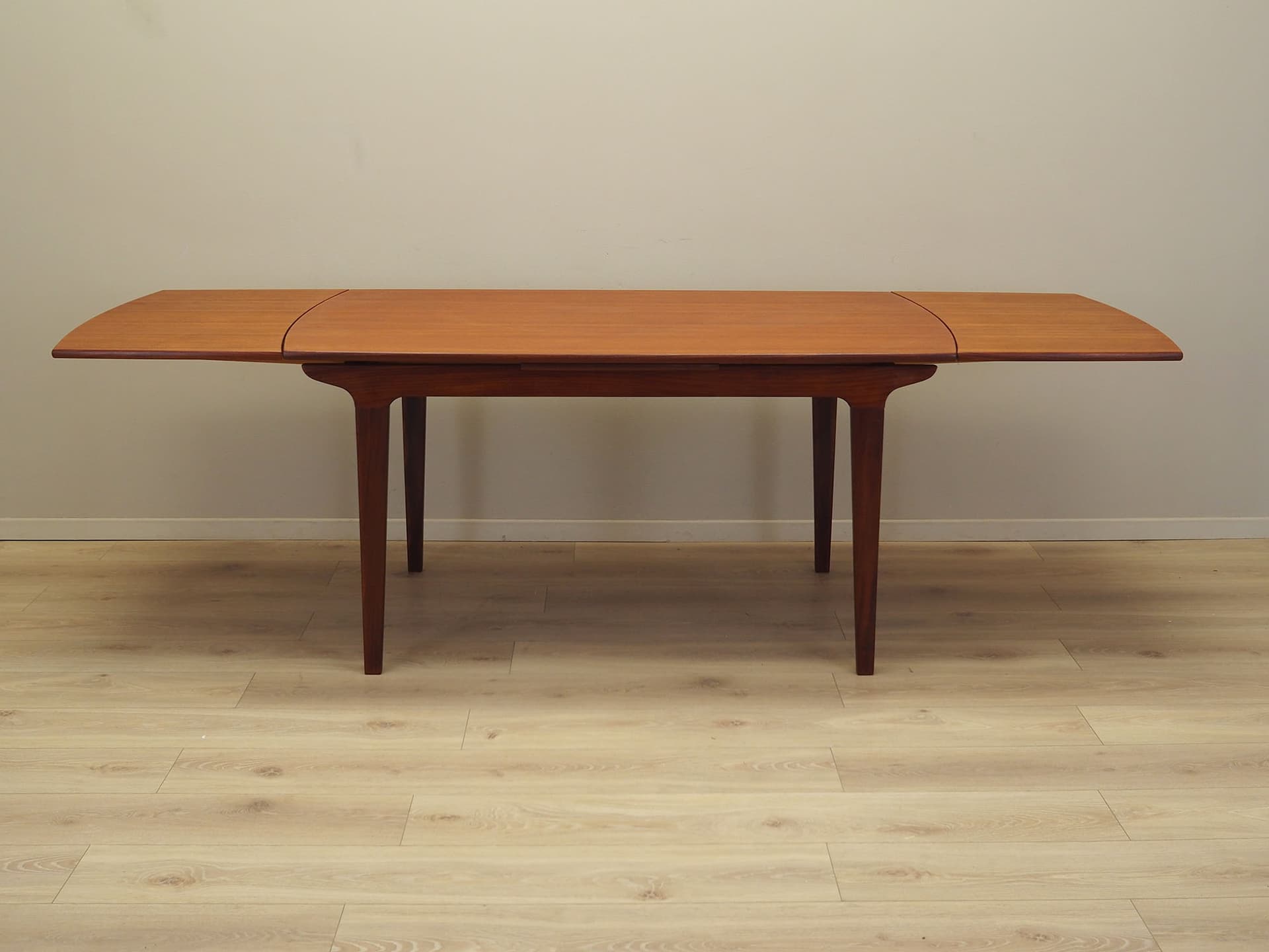 Dining Table, light brown teak, Denmark, 1960s. - 80993