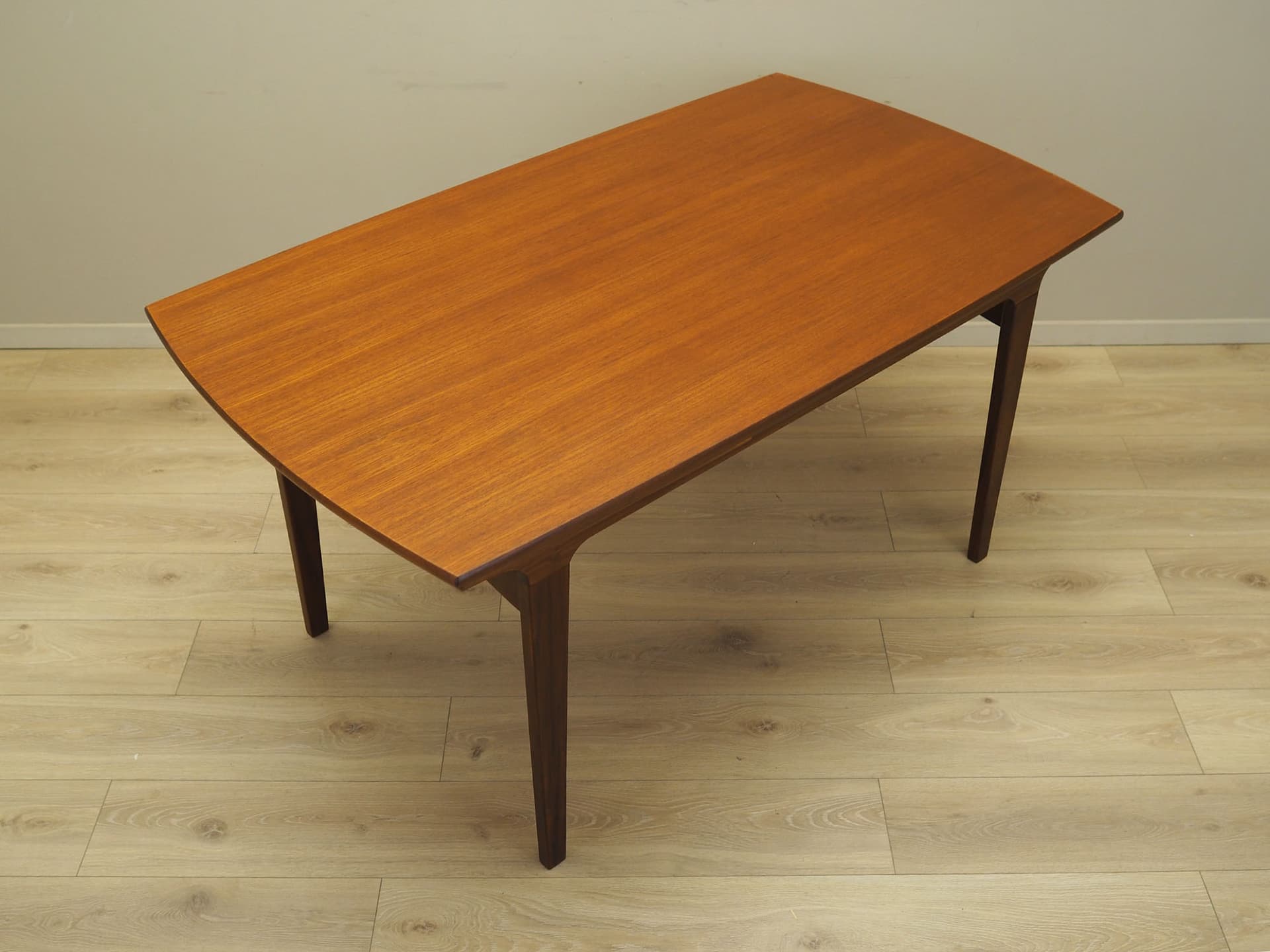 Dining Table, light brown teak, Denmark, 1960s. - 80983