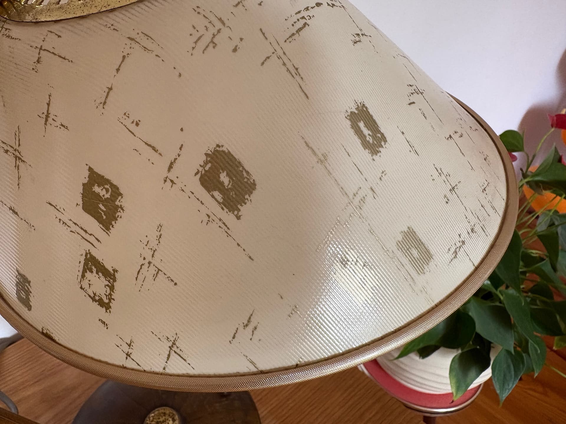 Lampa stołowa, orzech jasnobrązowy, mosiądz, Temde Leuchten, Niemcy, lata 60. - 80999