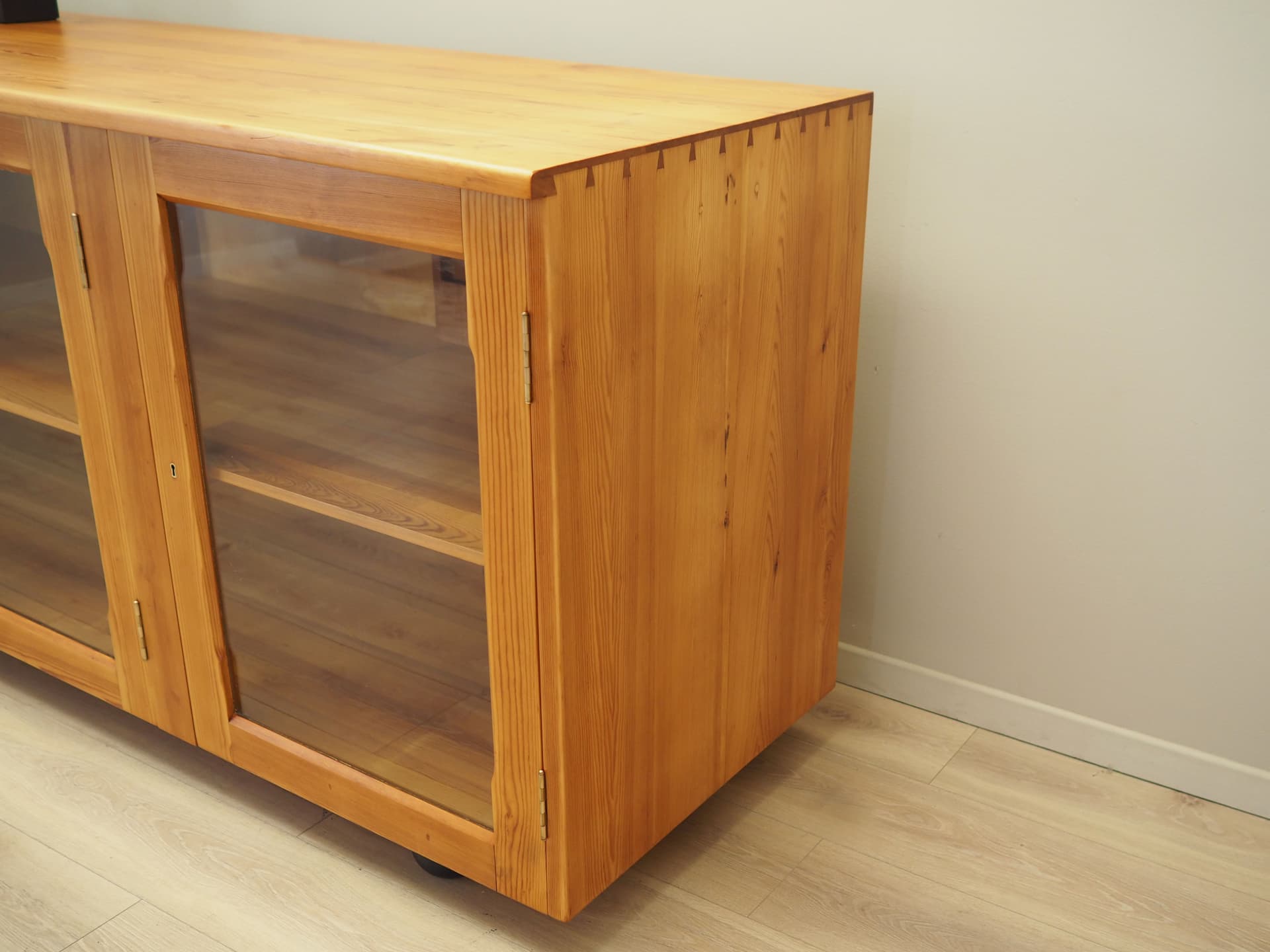 Display Cabinet, light brown pine, Denmark, 1980s. - 81177