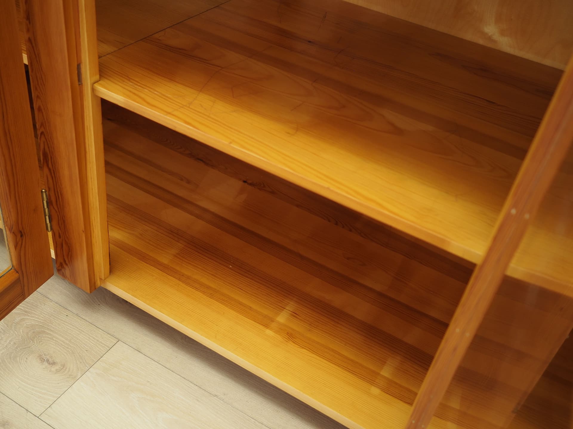 Display Cabinet, light brown pine, Denmark, 1980s. - 81185