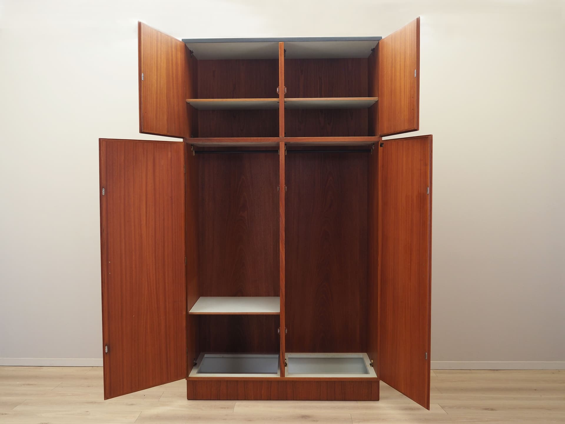 Wardrobe, model 125, brown, teak, Omann Jun, Denmark, 1970s. - 81257