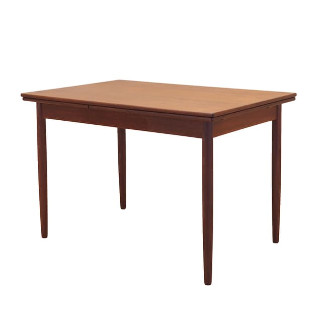 Stół, brązowy, teak, Dania, lata 70. - WYMIARY