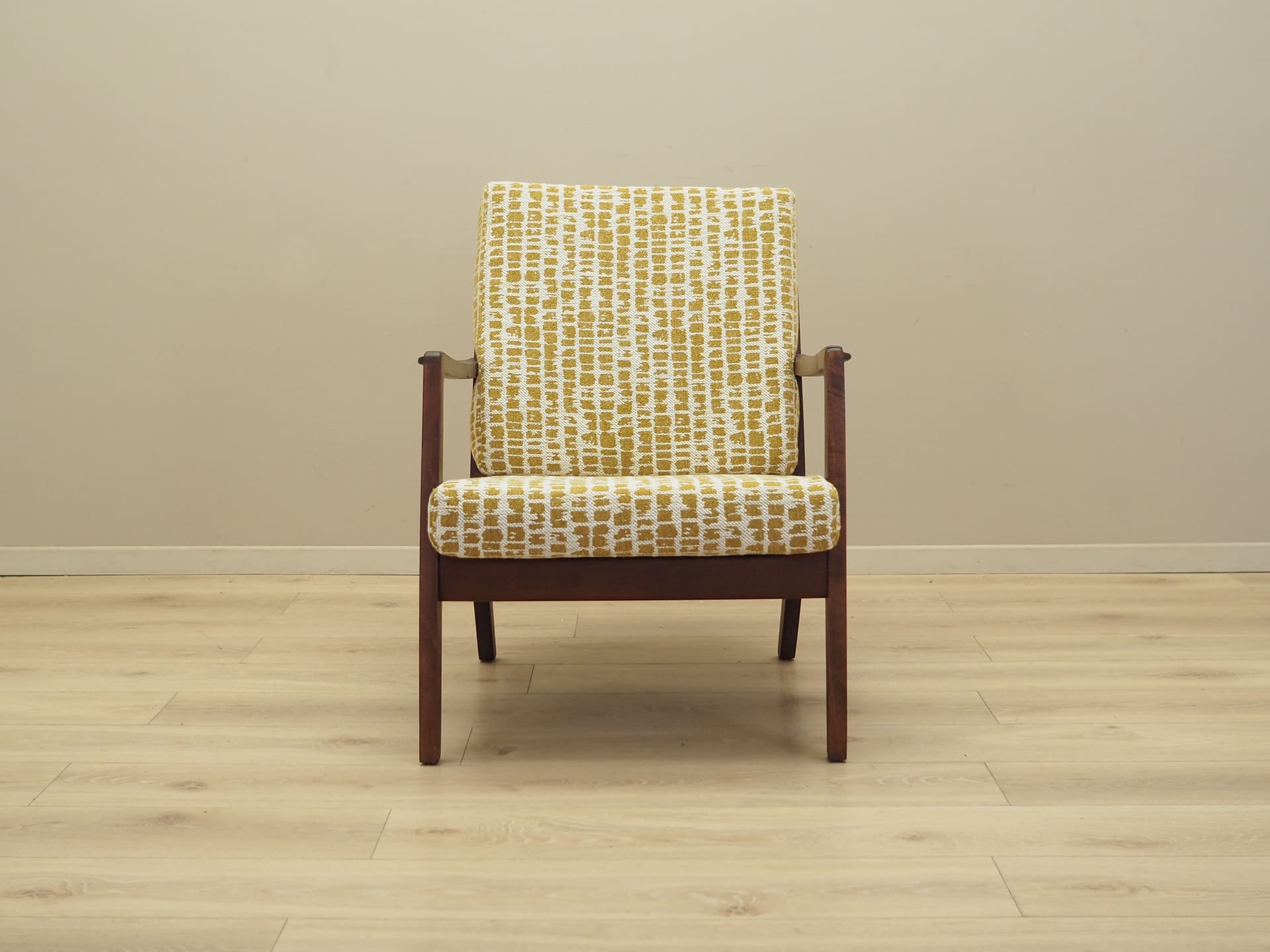 Fotel, multikolor, buk, Dania, lata 70. - 81528