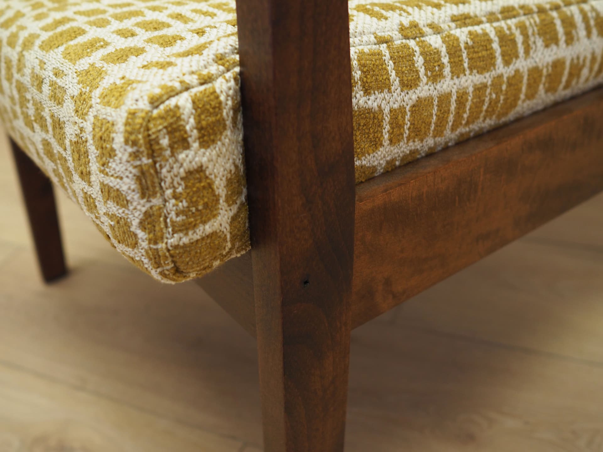 Fotel, multikolor, buk, Dania, lata 70. - 81535