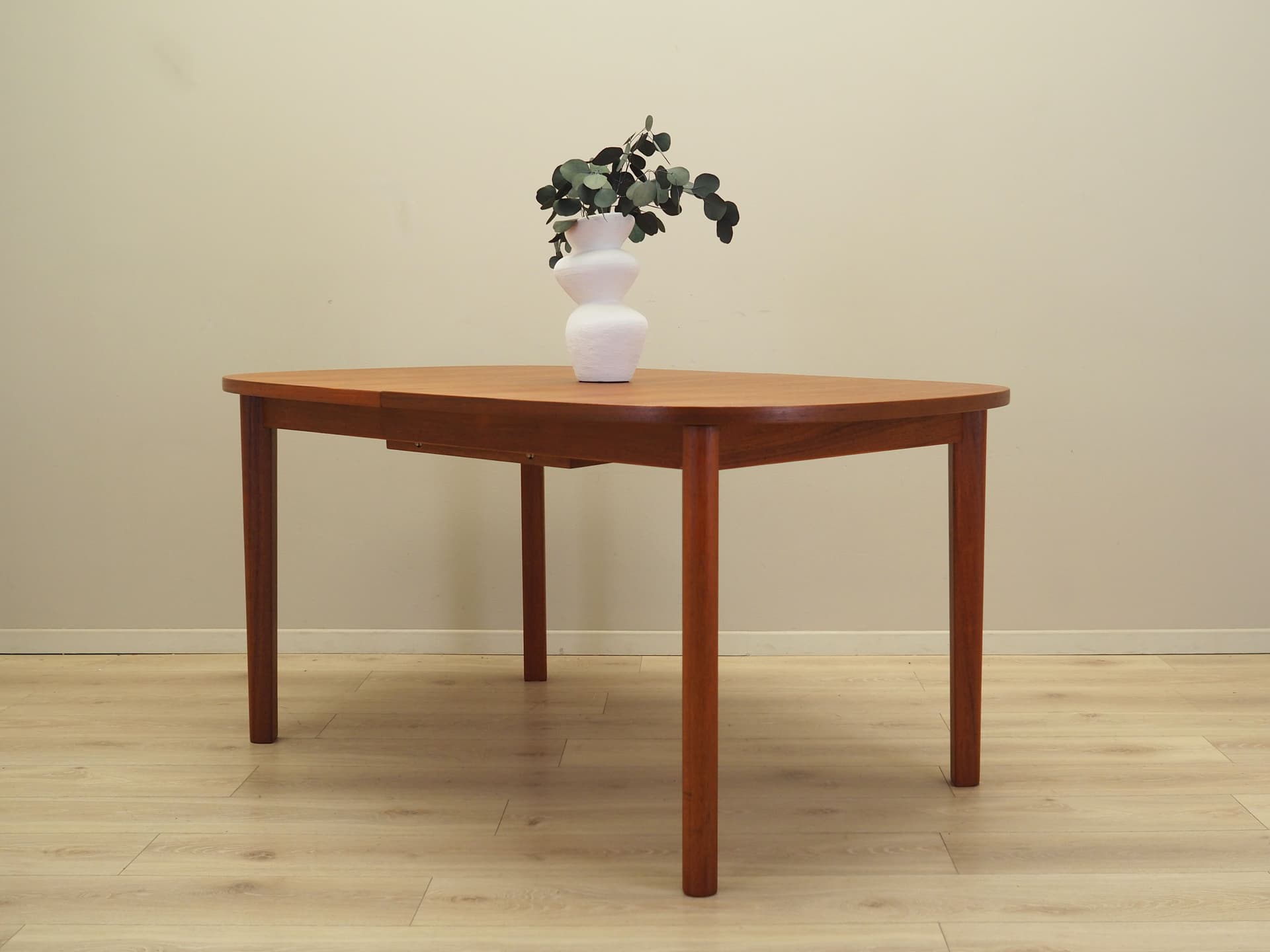 Dining table, brown teak wood, Farstrup Møbler, Denmark, 1970s. - 81541