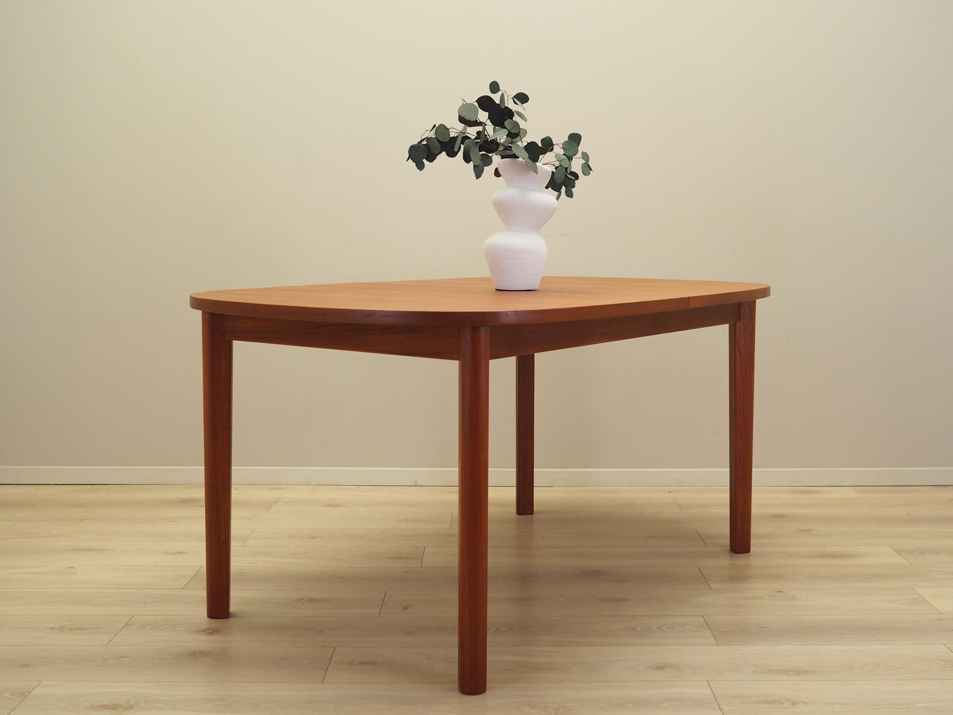 Dining table, brown teak wood, Farstrup Møbler, Denmark, 1970s. - 81543