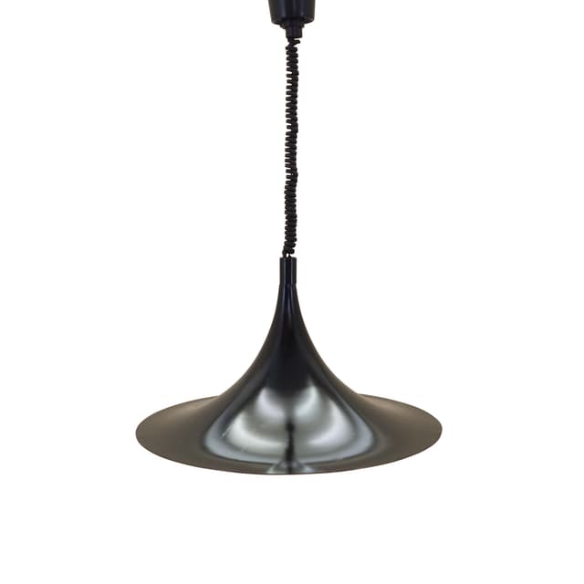Lampa wisząca, czarny metal, Dania, lata 70. - WYMIARY