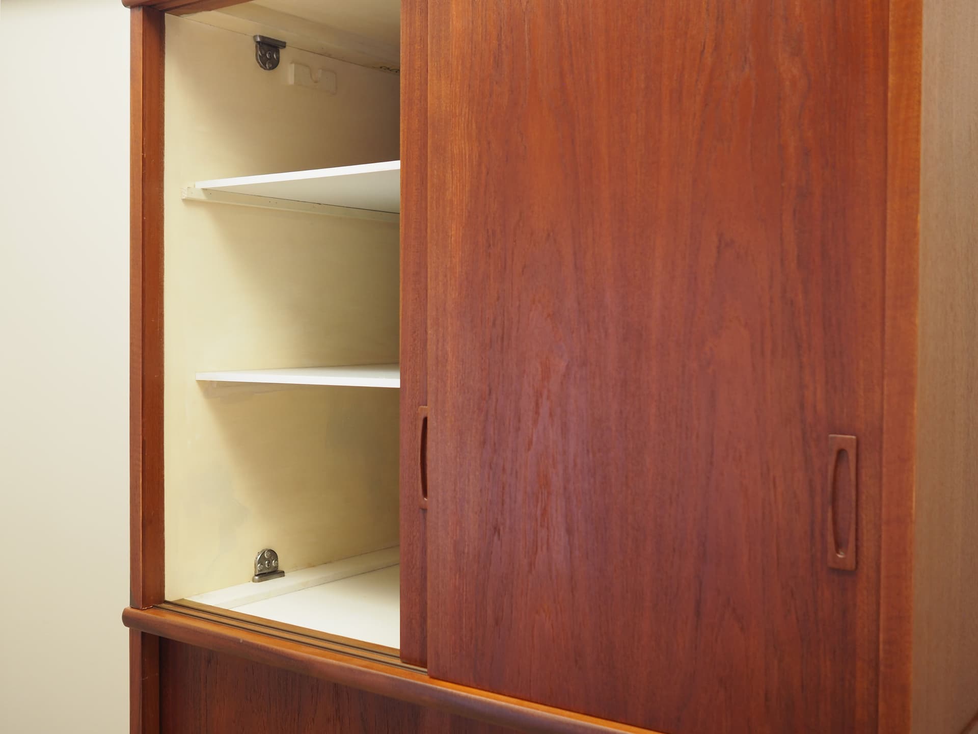 Wardrobe, brown teak, Denmark, 1970s. - 81673