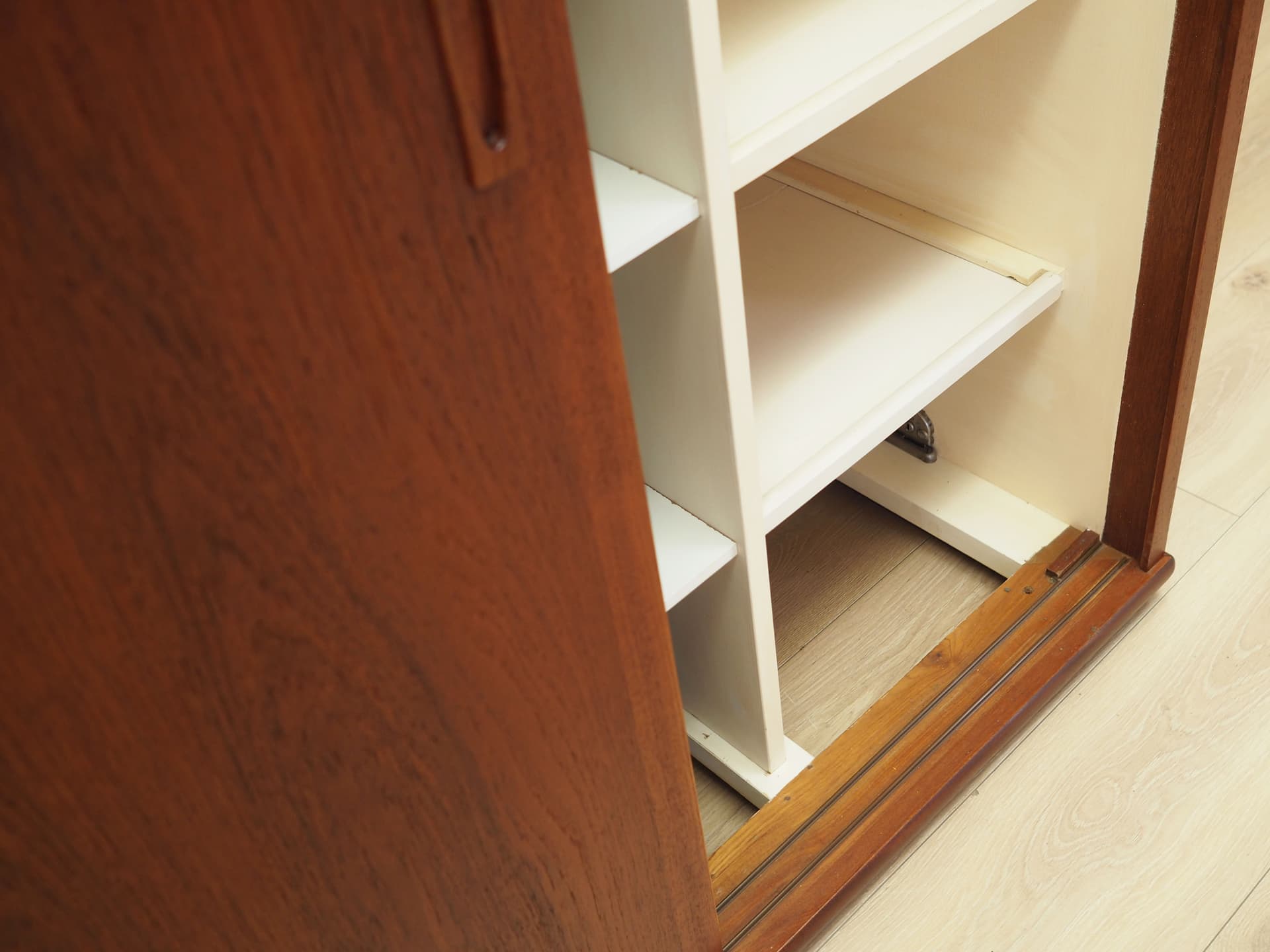 Wardrobe, brown teak, Denmark, 1970s. - 81668