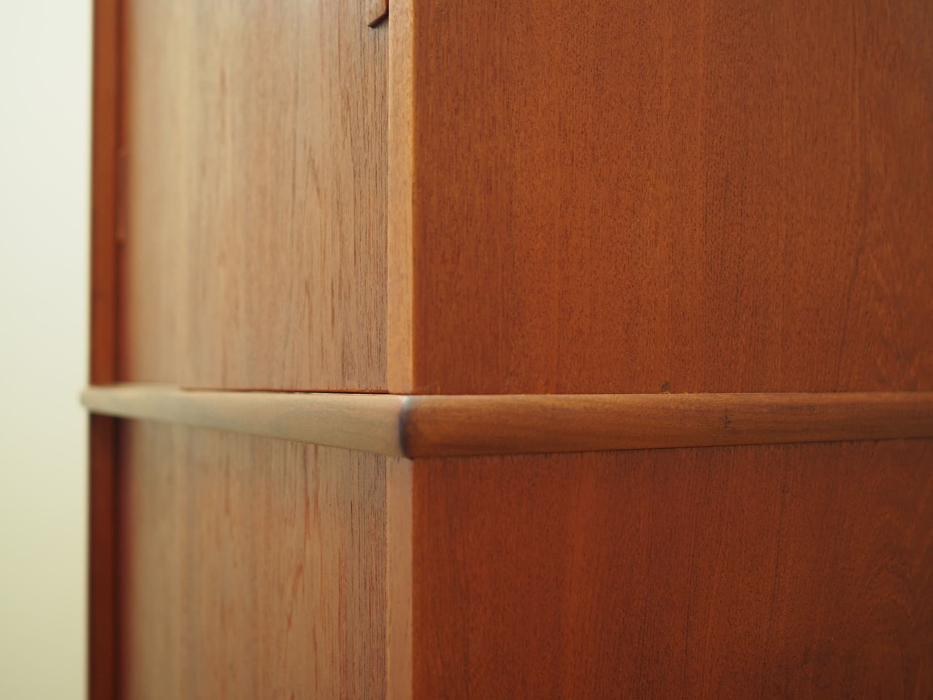 Wardrobe, brown teak, Denmark, 1970s. - 81670
