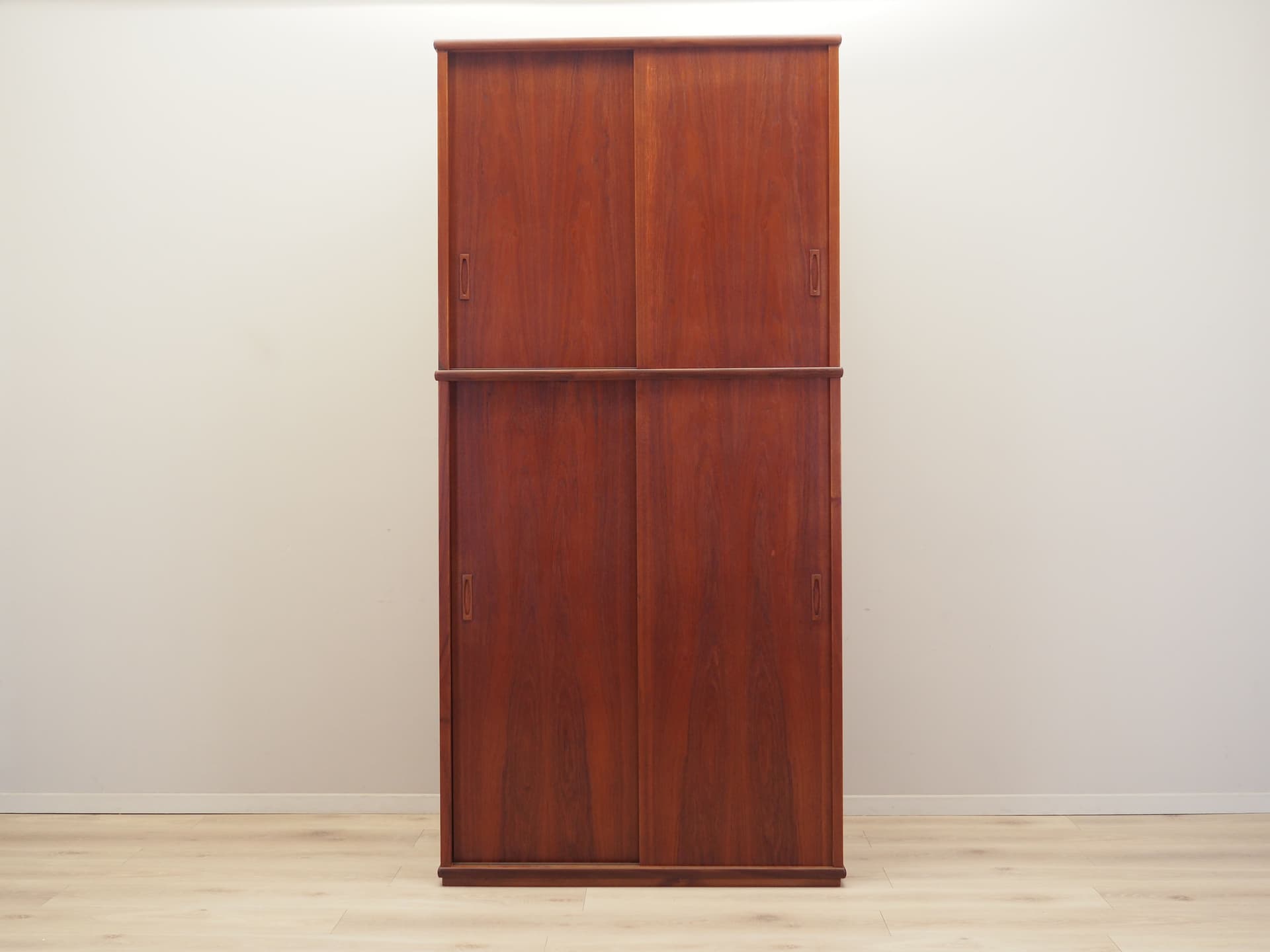 Wardrobe, brown teak, Denmark, 1970s. - 81665