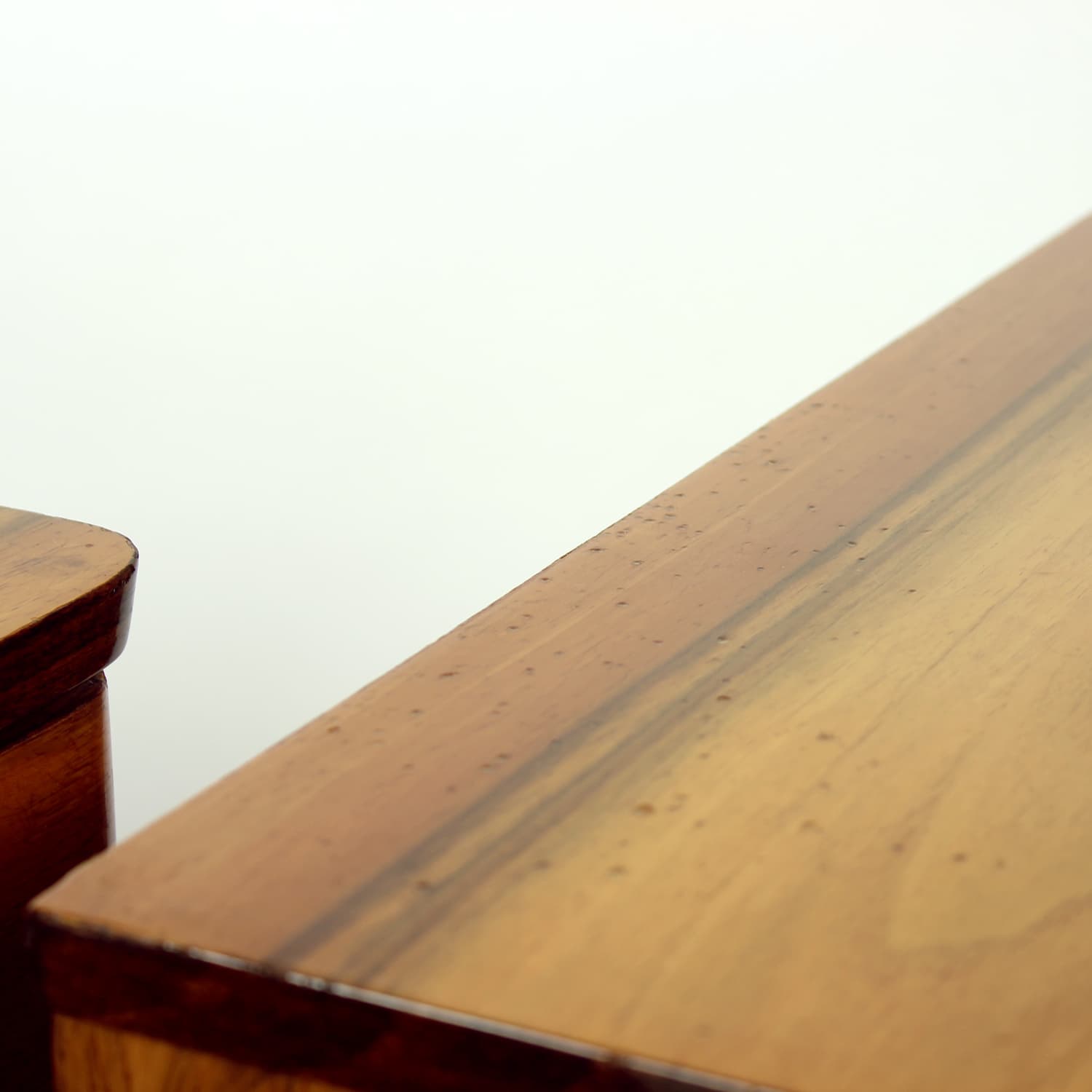 pair of nightstands, brown walnut, Czechoslovakia, 1960s - 91390