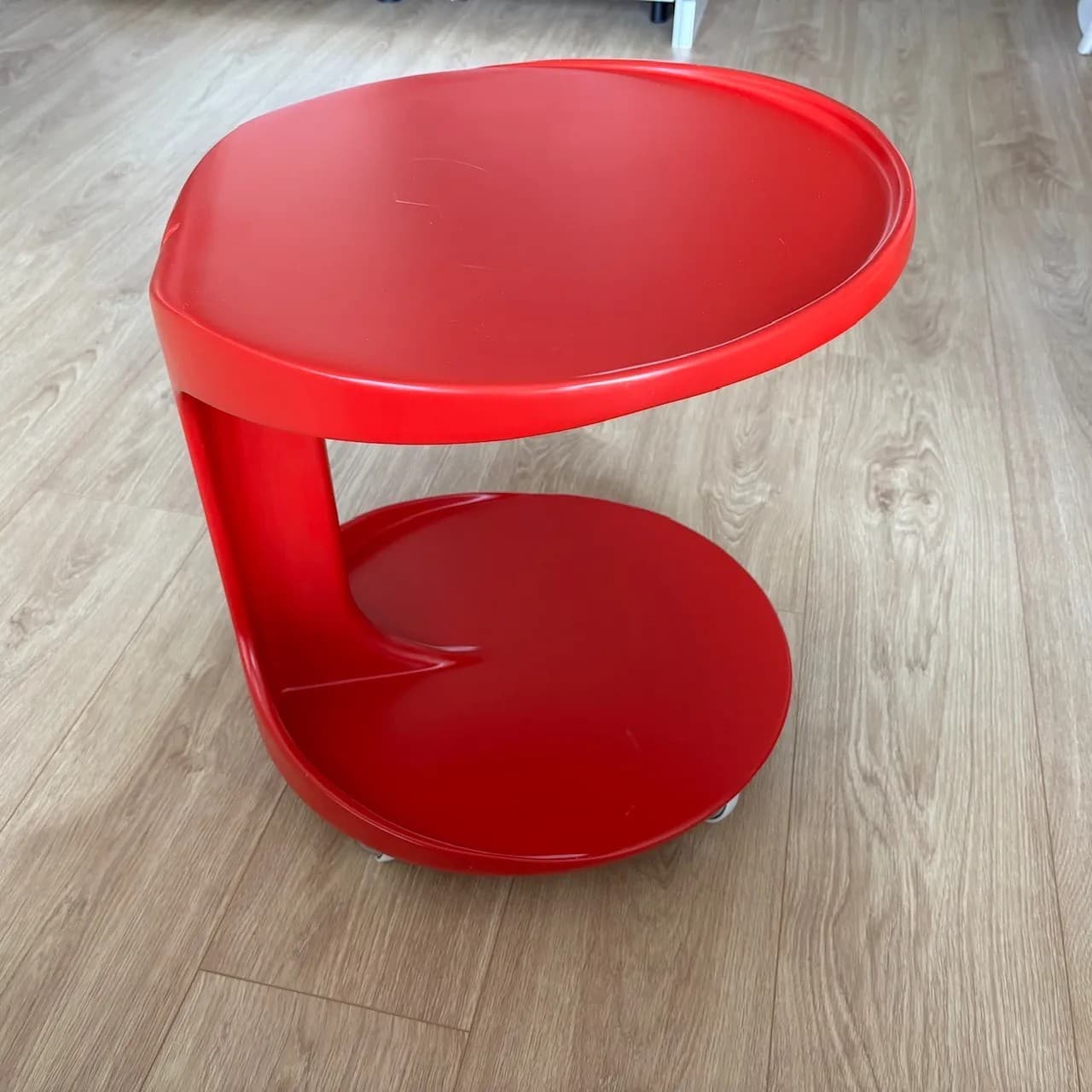 Stolik kawowy Space Age, czerwony, Niemcy, lata 70. - 82250