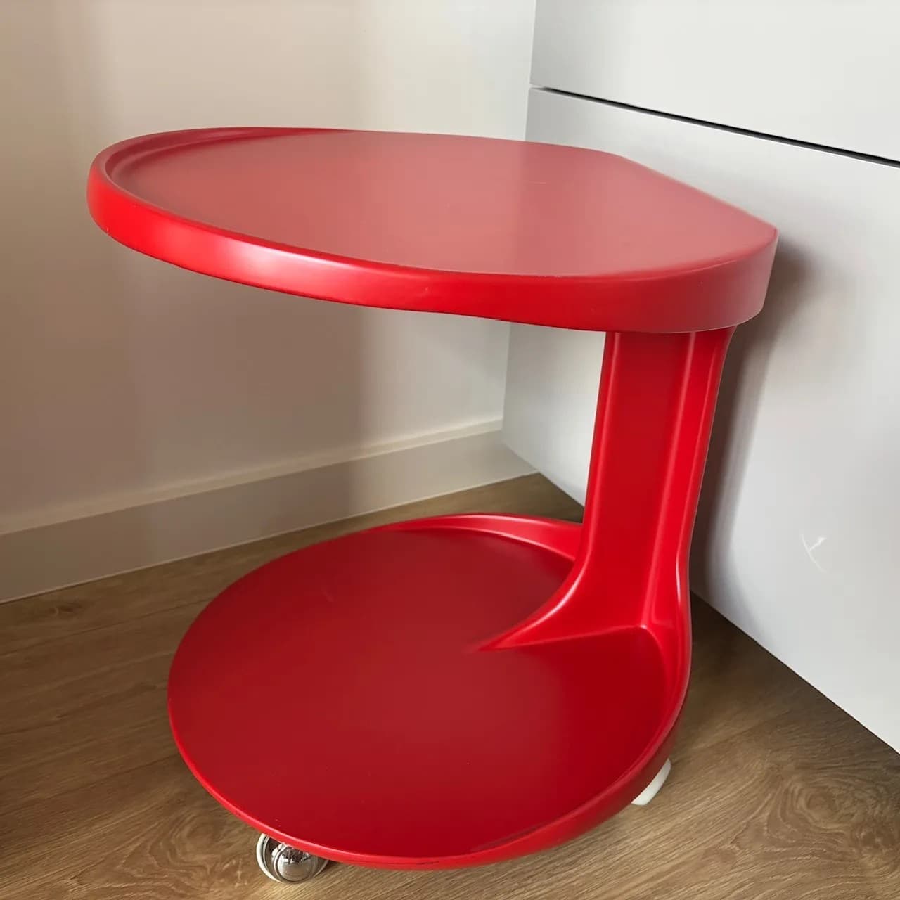 Stolik kawowy Space Age, czerwony, Niemcy, lata 70. - 82242