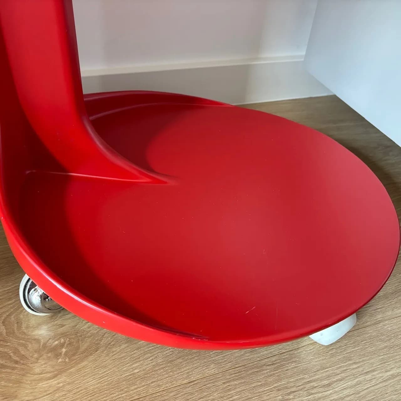 Stolik kawowy Space Age, czerwony, Niemcy, lata 70. - 82245