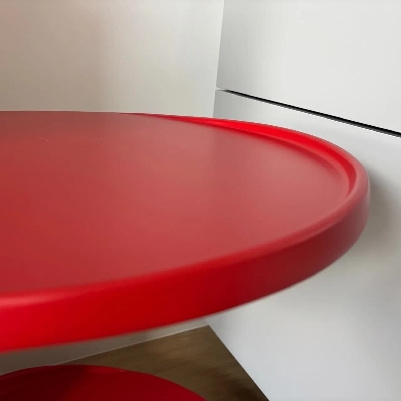 Stolik kawowy Space Age, czerwony, Niemcy, lata 70. - 82246