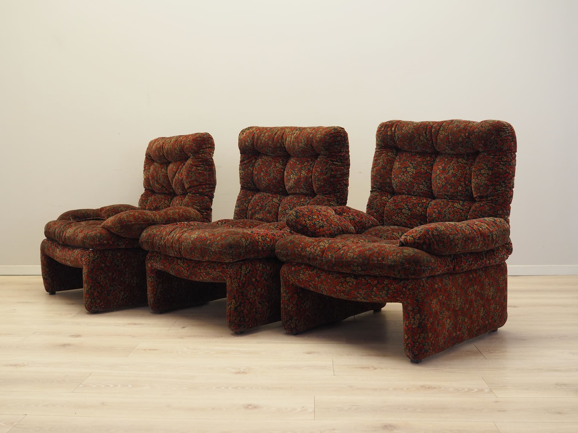 Sofa modułowa, velvet multikolor, Włochy, lata 60. - 82414