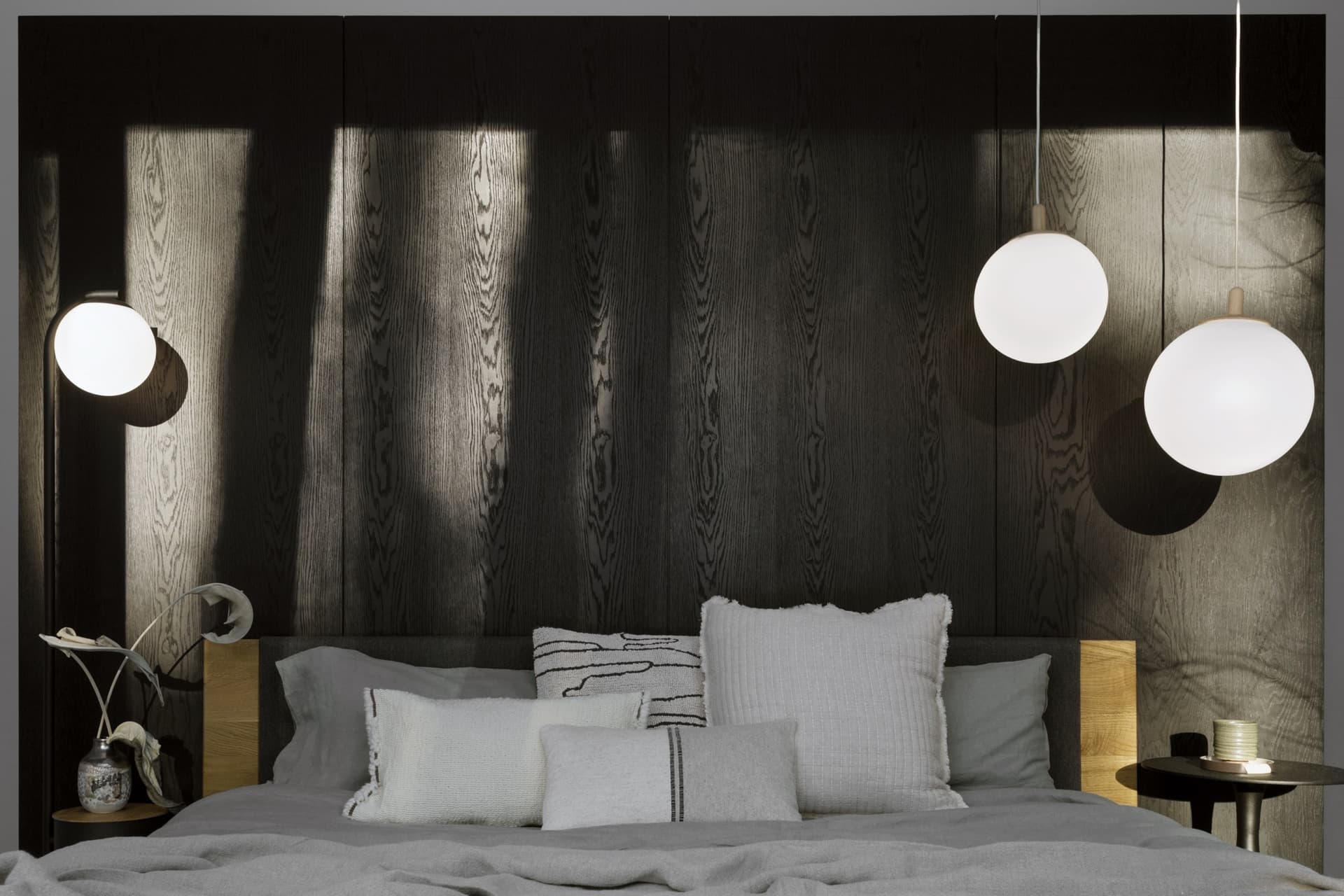 Lampa wisząca ALUR WOOD S Ø25 cm dąb, Kaspa - 6532