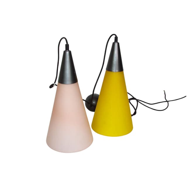 Podwójna lampa wisząca Solken, lata 70. - WYMIARY