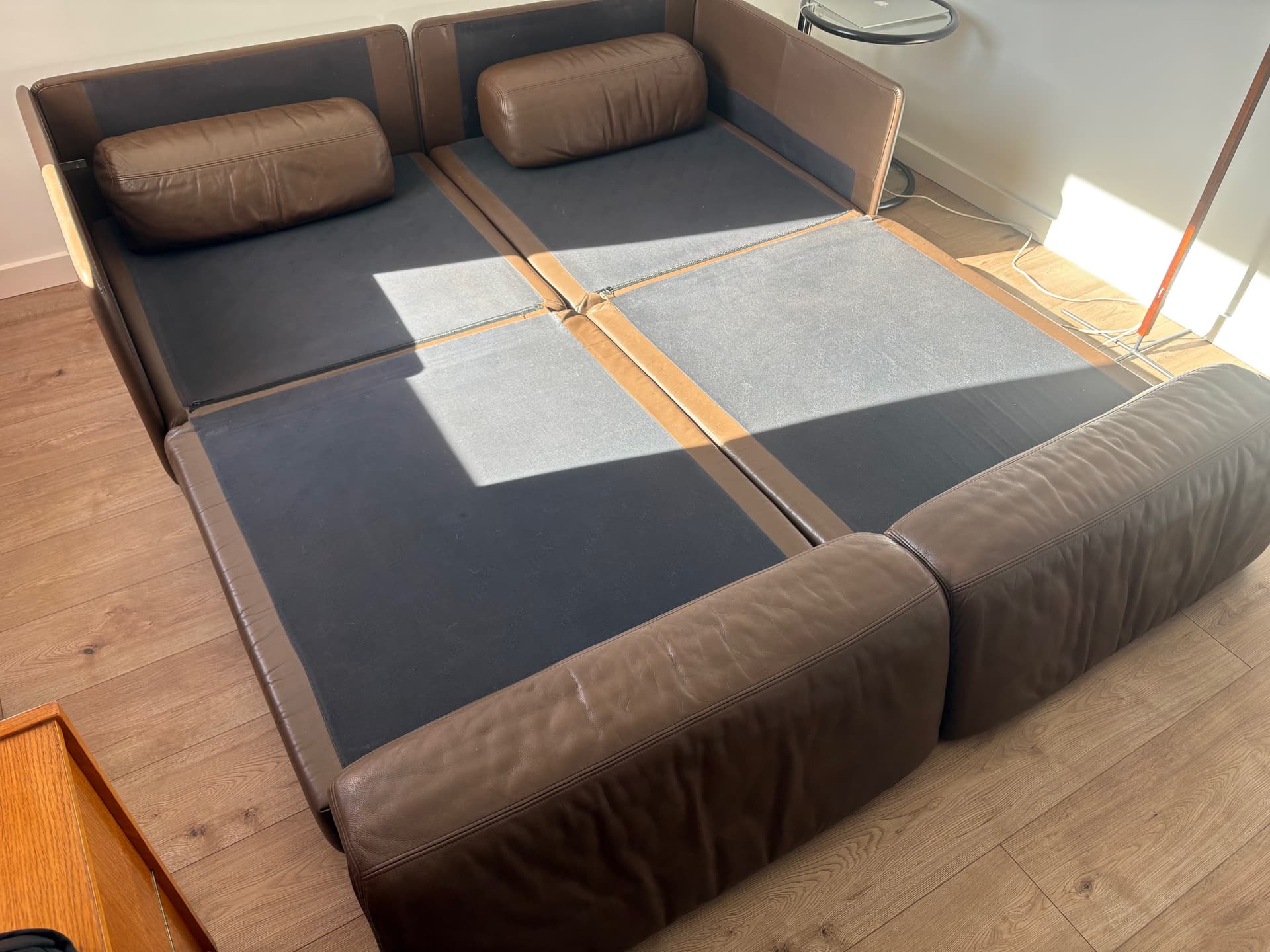 Sofa modułowa DS-76, skóra brązowa, de Sede, Szwajcaria, lata 70. - 82949