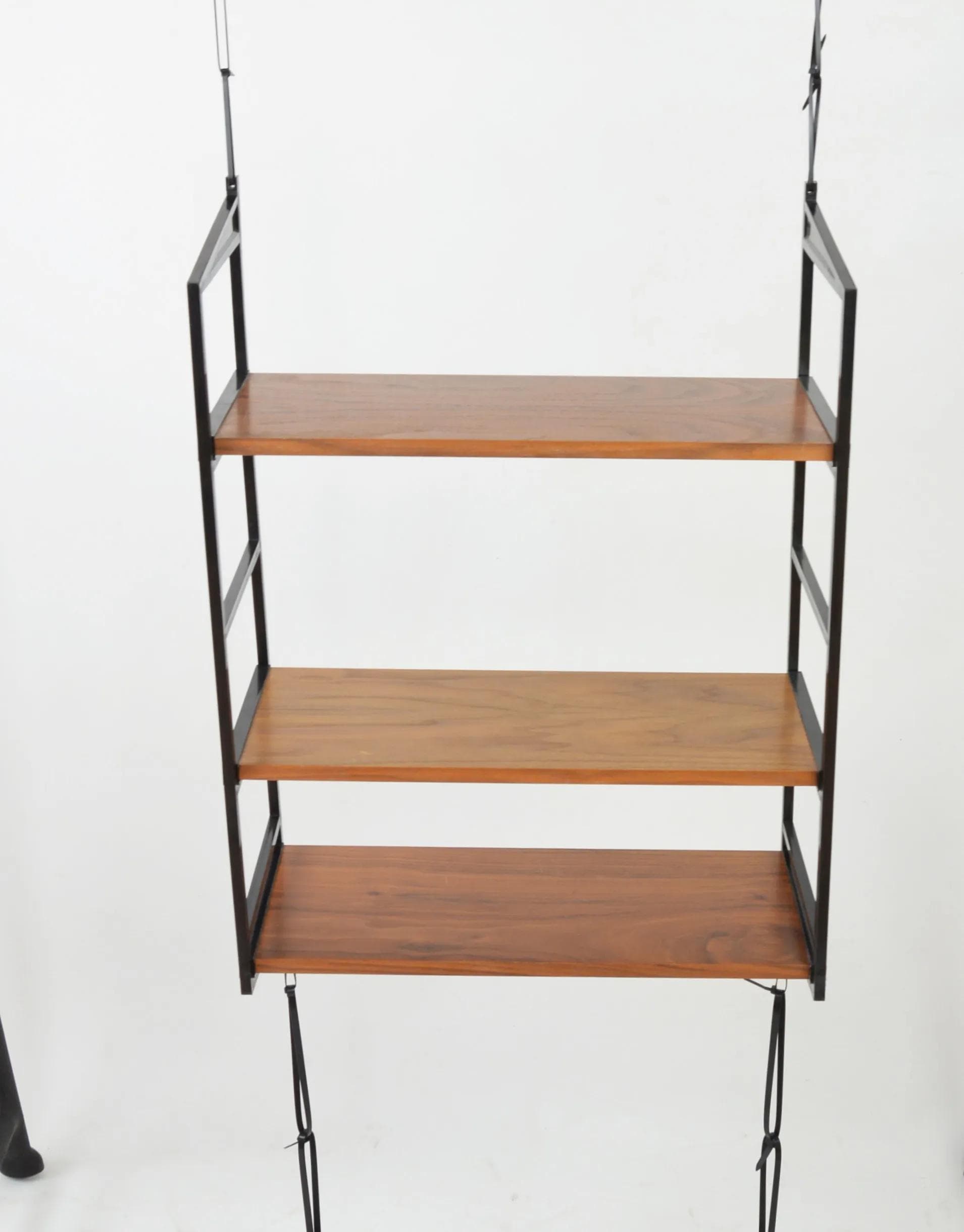 Czarna i brązowa półka, Schuberth Werk, Niemcy, lata 70. - 82962