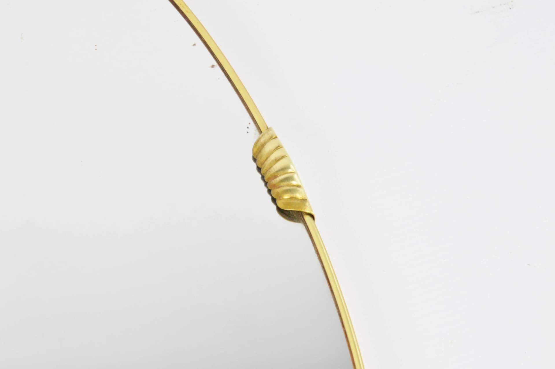 Golden Mid-century Modern Wall Mirror, Poland, 1970s - 83034