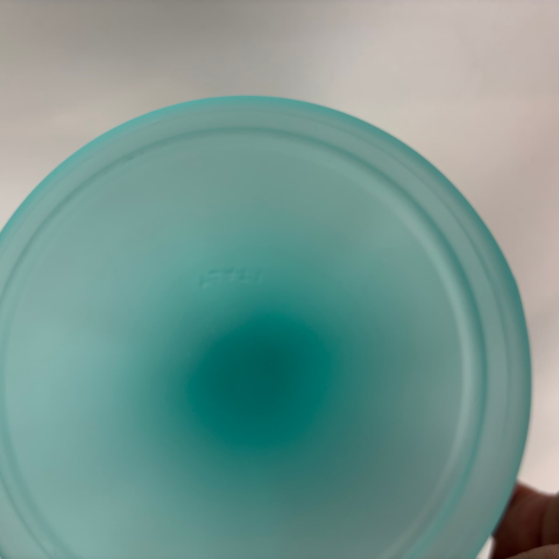 Set of dessert cups Miranda, turquoise glass, by H. Orvola, Italy, 1970s. - 83187