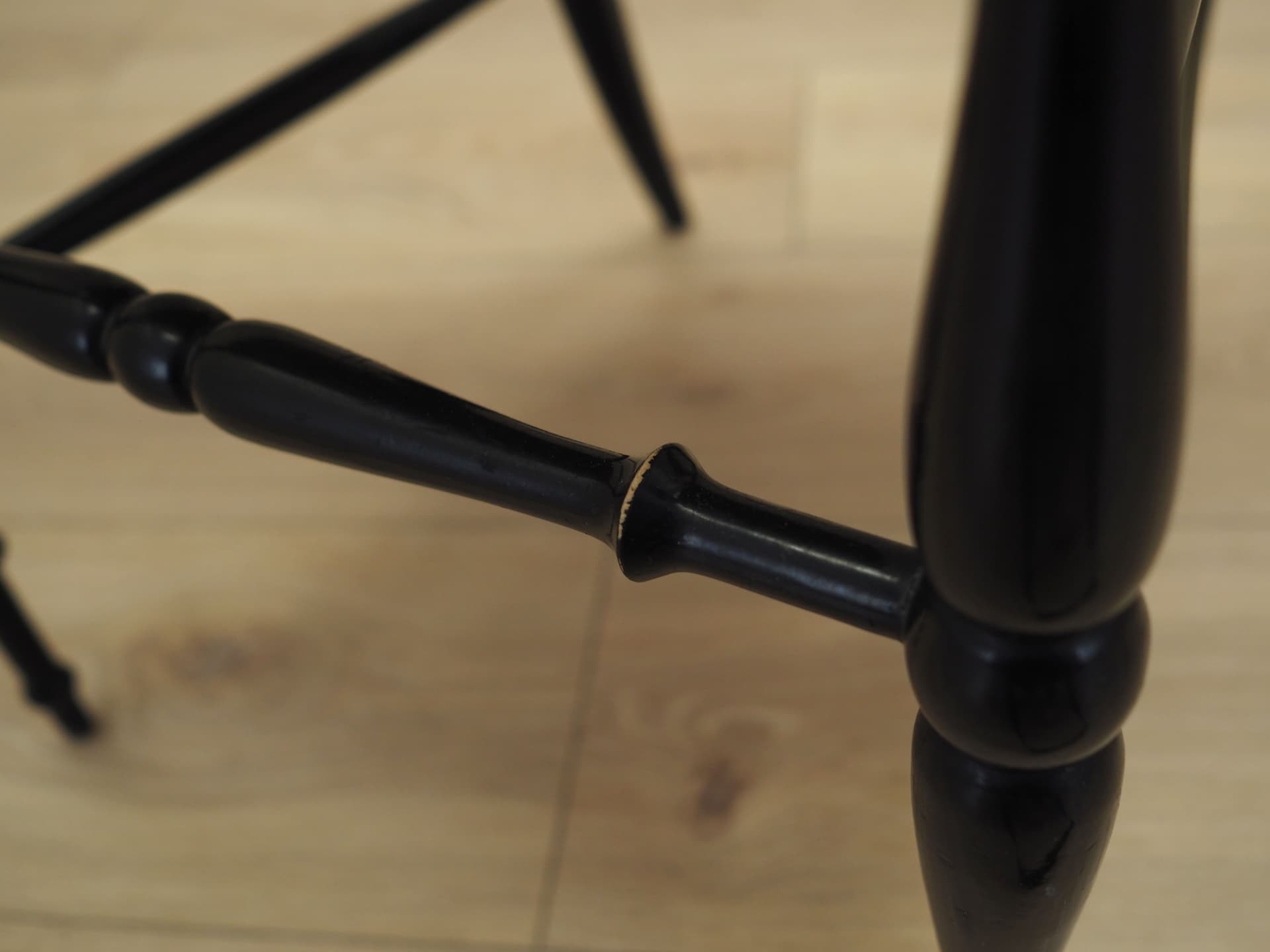 Chair Chiavari, black beech, rattan, by G. Ponti, Italy, 1950s. - 83207