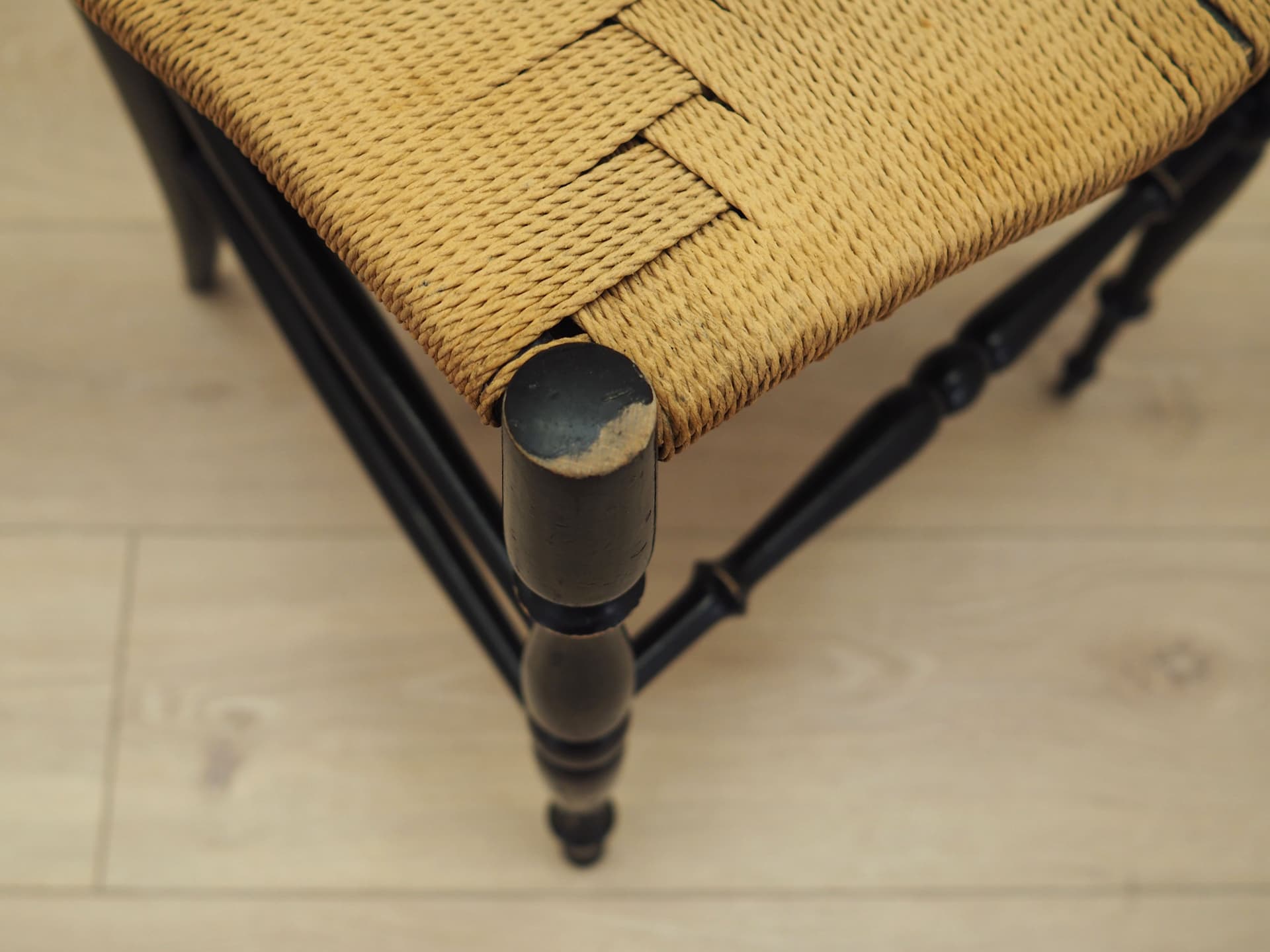 Chair Chiavari, black beech, rattan, by G. Ponti, Italy, 1950s. - 83205