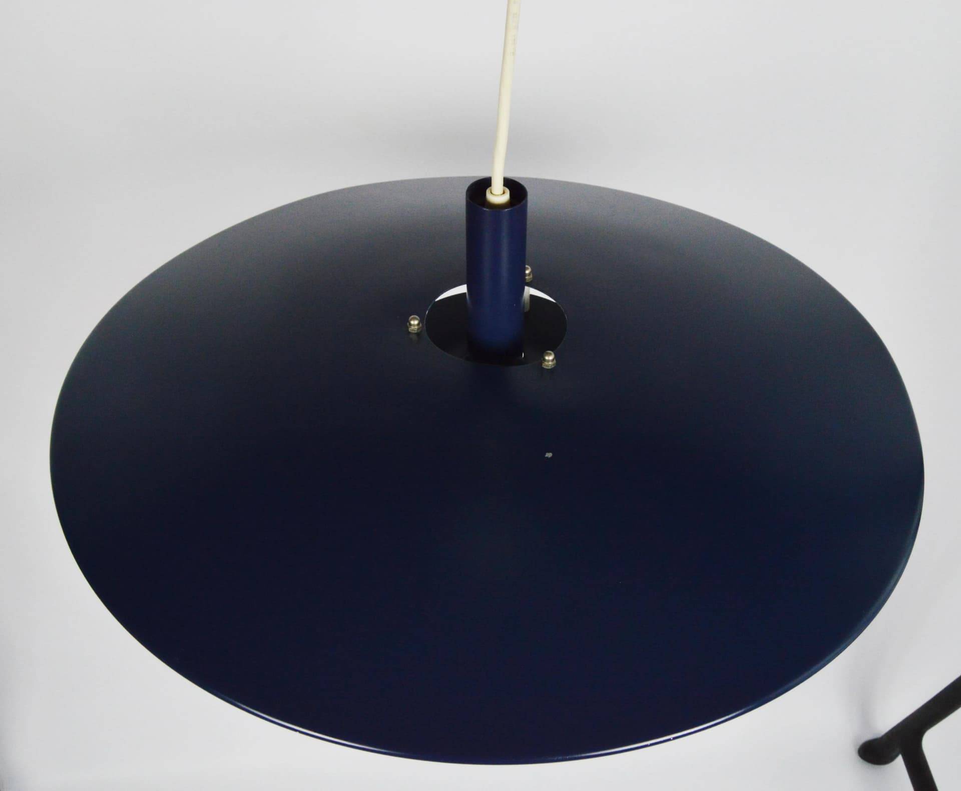 Lampa wisząca, navy blue, metal, Belid, Szwecja, lata 80. - 87159